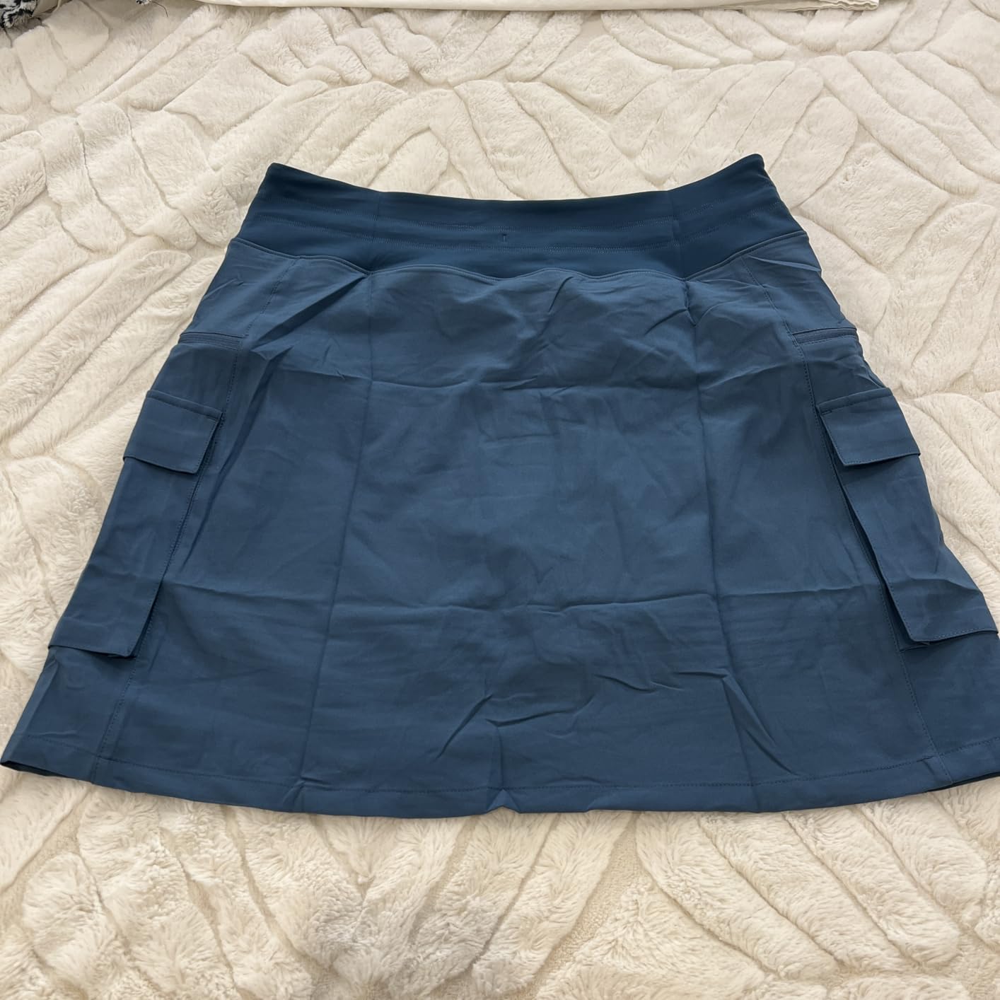 18'' Women's Hiking Cargo Skorts with 6 Pockets Knee Length Skirts customer photo 2