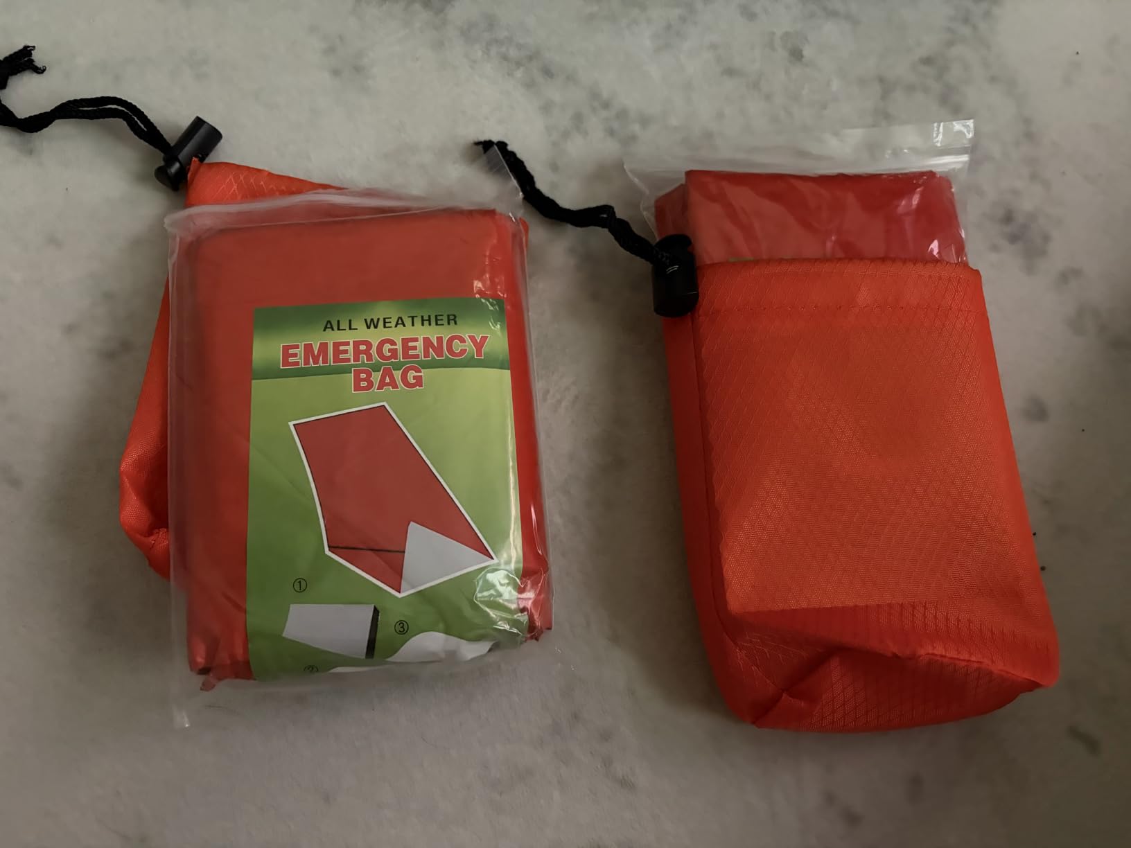 Thermal Emergency Sleeping Bag for Survival: Reflects 90% of Body Heat | 3 Second Rapid Heating for Camping Hiking Backpacking - Reusable Waterproof Mylar Bivy Sack 2 Pack customer photo 2