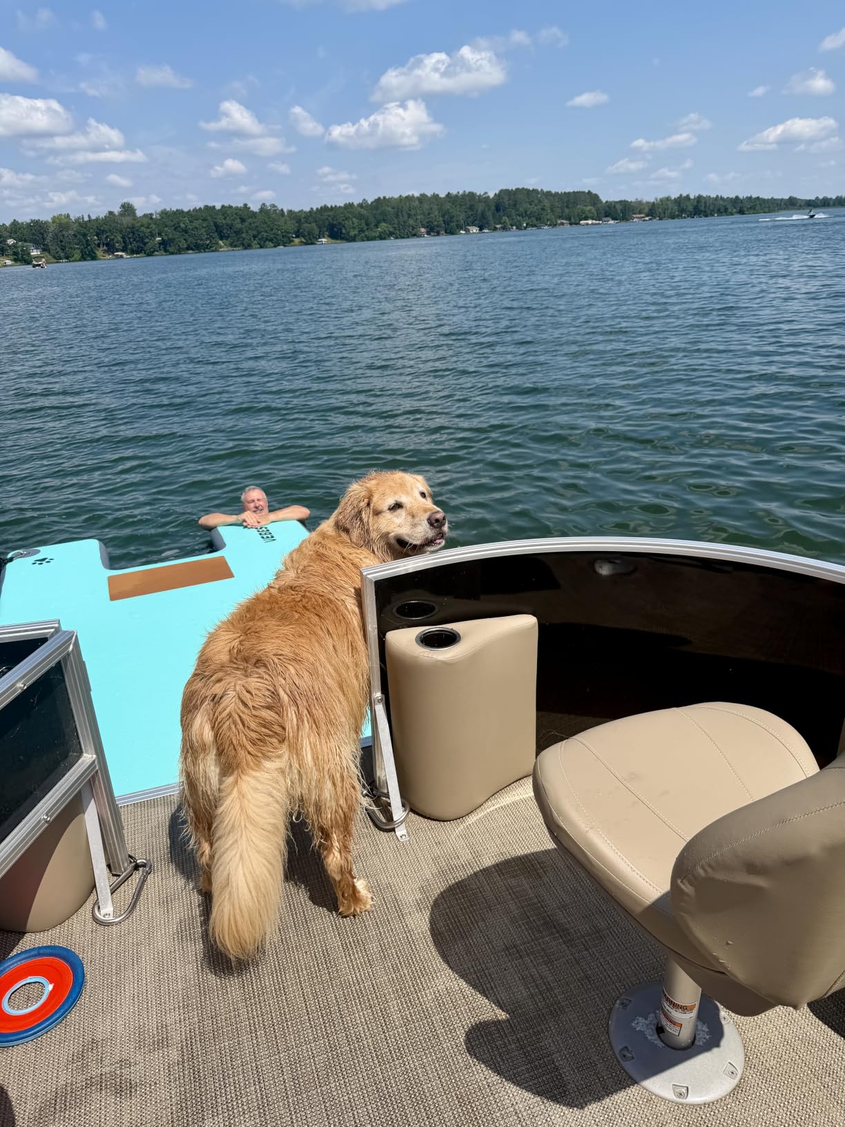 Inflatable Dock with Water Ramp, 6 inch Thick Non-Slip Inflatable Floating Dock for Dogs & Adults, Durable Drop-Stitch Floating Dock Platform for Lake, Ocean, Swimming & Fishing customer photo 2