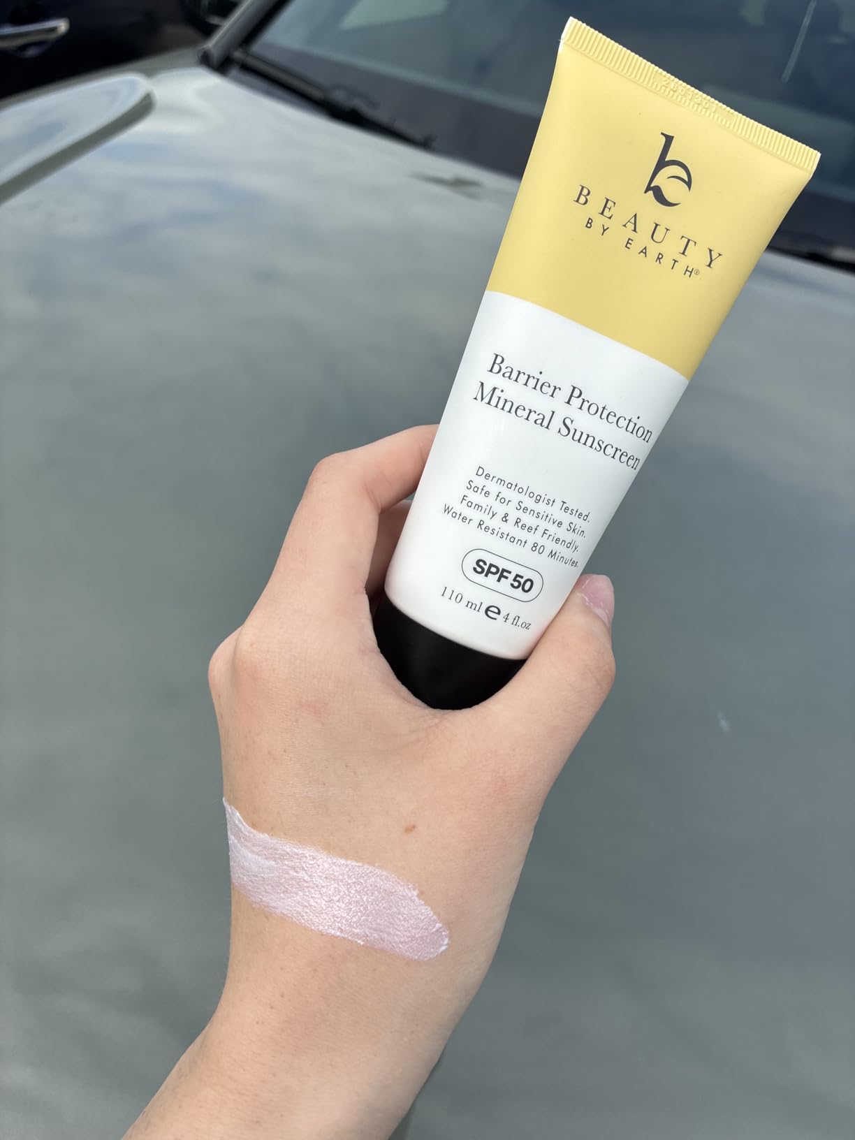 100% Mineral Zinc Oxide Sunscreen for Body SPF 50 - Broad Spectrum UVA/UVB | Reef Safe, Made in USA with Organic & Natural Ingredients, Non Toxic Baby Sunblock for Kids & Sensitive Skin, No White Cast customer photo 1