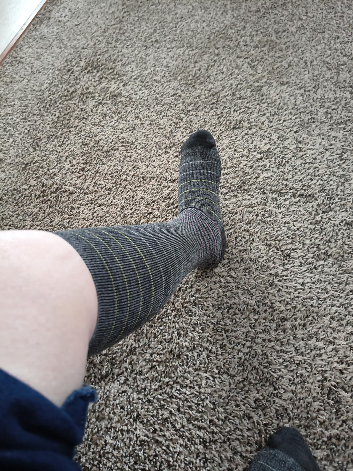 Merino Wool Compression Socks for Women & Men, 20-30 mmHg Knee High Dryarn Socks for Flying, Travel customer photo 1