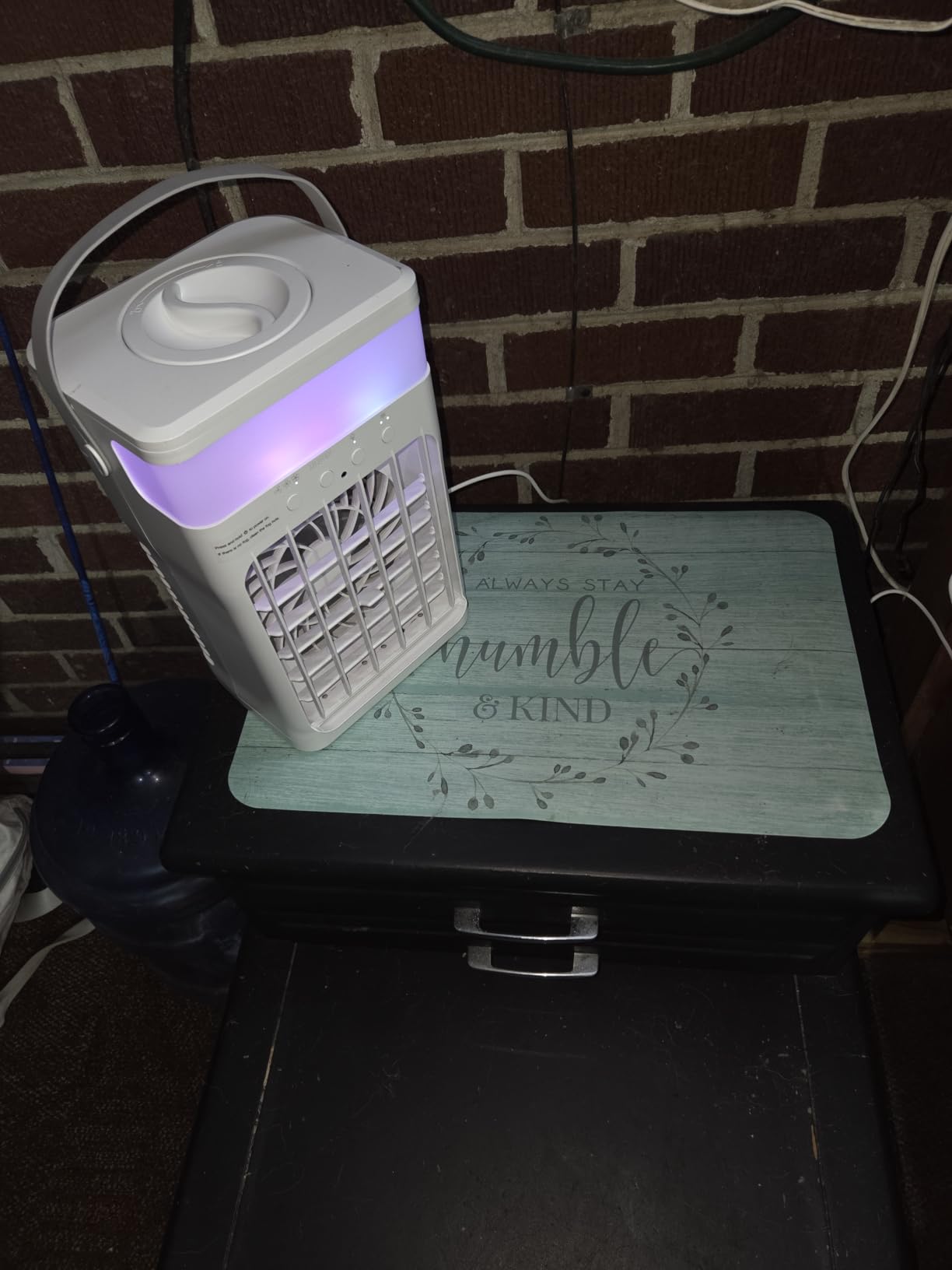 Portable Air Conditioners,Air Conditioner,Ac Unit with 1600ML Water Tank,2 Spray Ports,3 Wind Speeds,3 Timers,10 kinds of Colorful Lights,Portable Ac Units for Room Camping Car Office customer photo 1