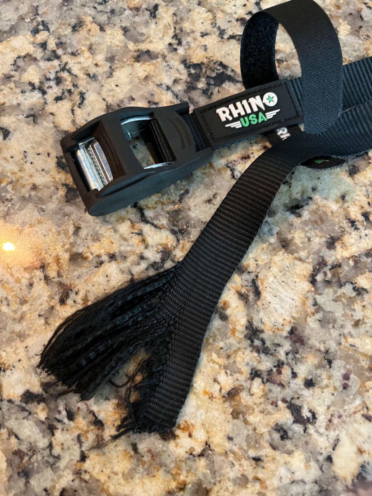 Rhino USA Lashing Straps (4-Pack) - Cam Buckle Tie Downs for Kayak, Cargo | 1,320lb Break Strength. 4 Heavy Duty 1in x 12ft Cam Buckle Pull Straps for Kayak, Roof Rack, Cooler & Cargo. customer photo 1