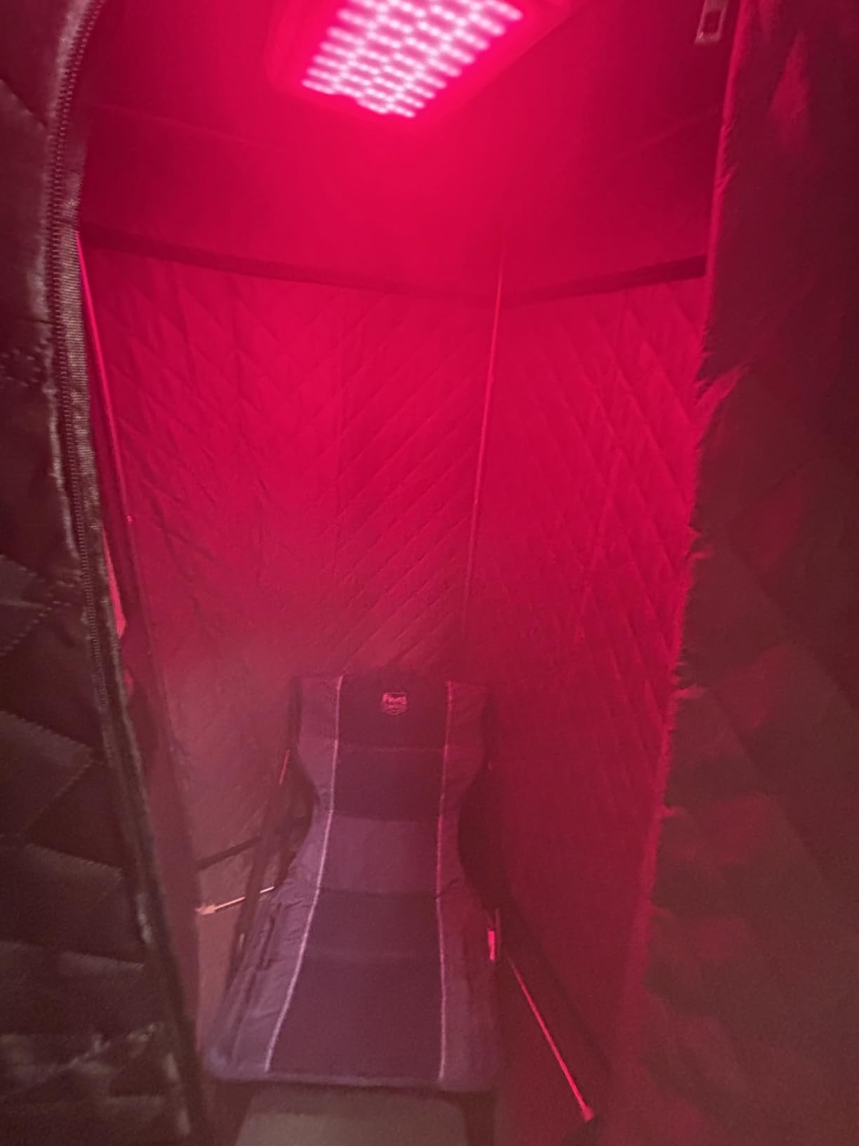 I-THERA-U 2 Person Sauna Portable Infrared Sauna Box, Upgraded Home Sauna Tent with 160 LEDs Dual 660nm & 850nm Red Light, 2 Steamers, 5-Layer Waterproof, 99-Min Timer & Remote for Relaxation customer photo 1