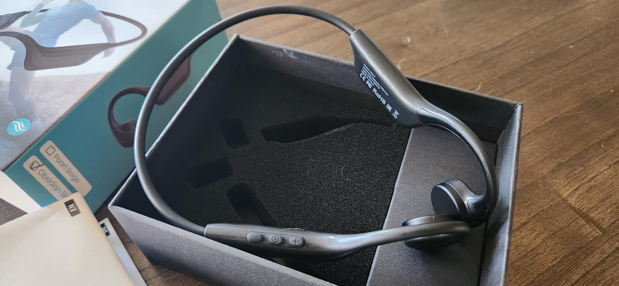 MONODEAL Bone Conduction Headphones Open Ear Bluetooth Running 10H - EQ Mode Switching Lightweight Bone Conduction Earbuds IP65 Waterproof customer photo 1