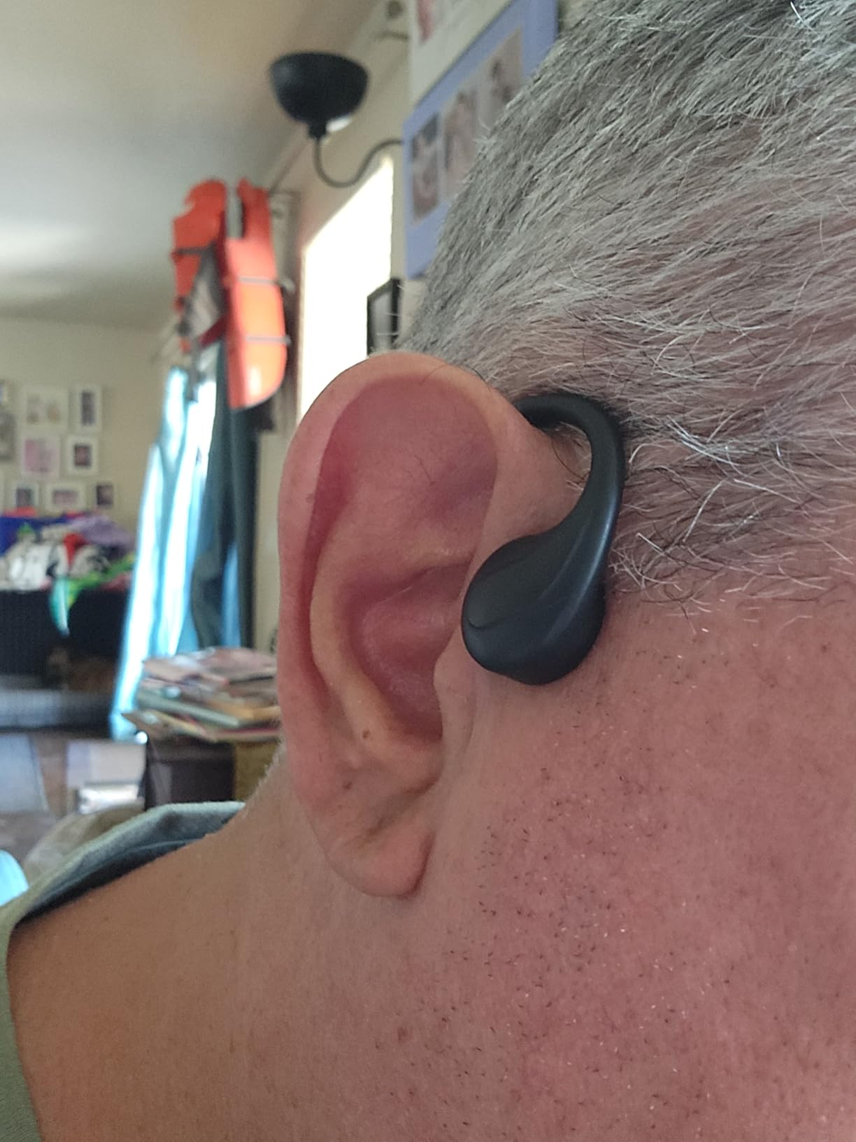 MONODEAL Bone Conduction Headphones Open Ear Bluetooth Running 10H - EQ Mode Switching Lightweight Bone Conduction Earbuds IP65 Waterproof customer photo 2