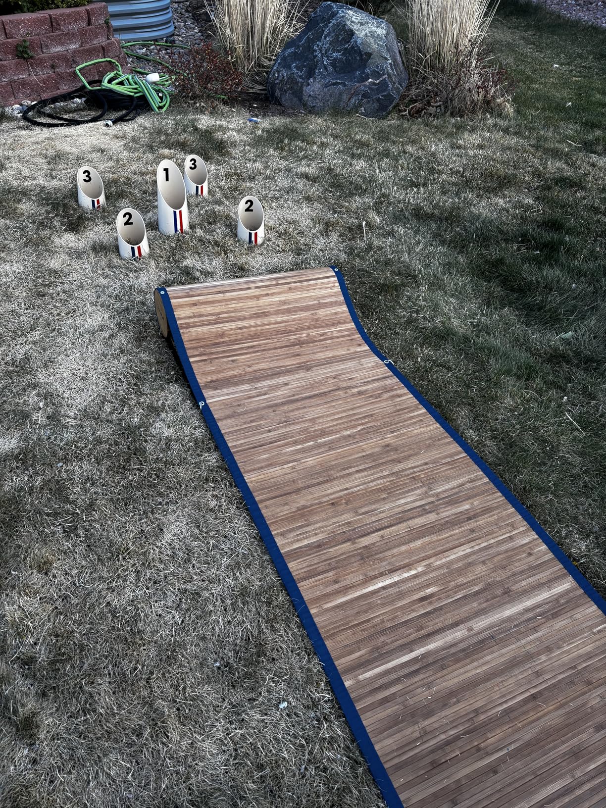 Yard Game - Modern Bocce Ball Set with Ramp & Targets | Portable BocceRoll Lawn Game for Backyard & Beach | Premium Wooden Bocce Game for Family & Party Play customer photo 2