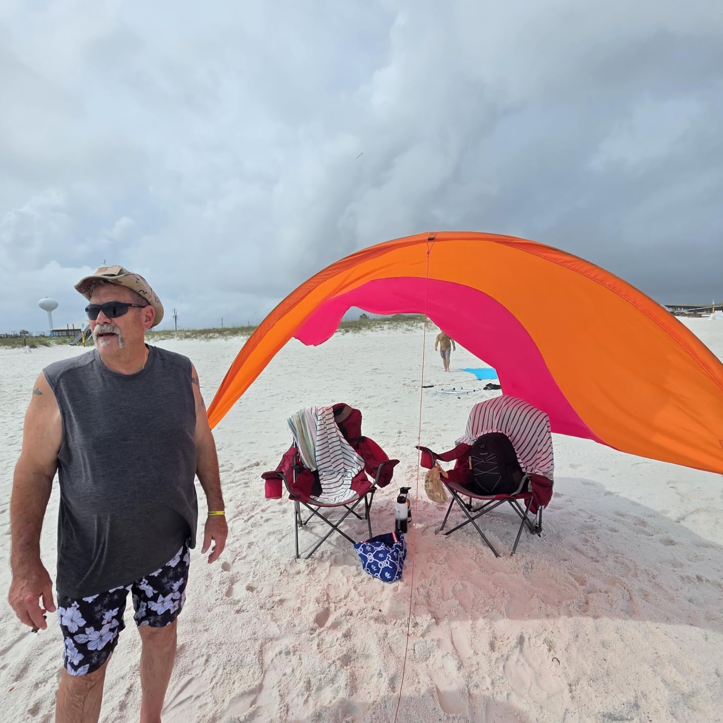 Shibumi Shade Quiet Canopy Version | Beach Tent | Sets Up in 3 Mins | 150 Sq. Ft. of Shade for up to 8 People | Includes Wind Assist | UPF 50+ Sun Protection customer photo 2