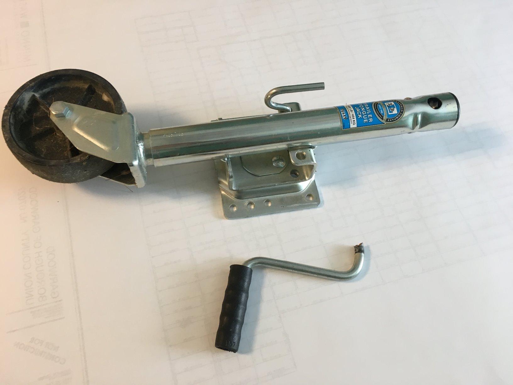 Dutton-Lainson Swivel Marine Tongue Jack (6400) - Rust-Resistant Finish for Boat, Towing & Other Trailer Applications - 1000 lb Capacity, 10