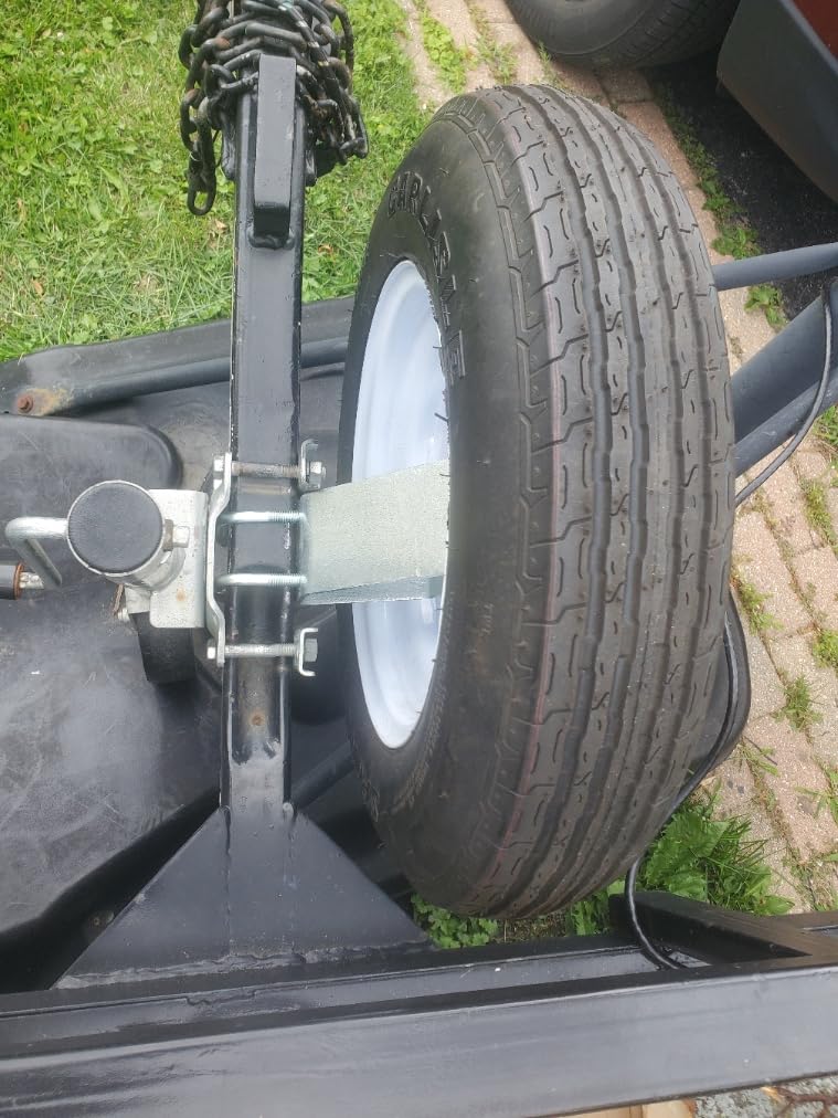 CE Smith, 27310G Heavy Duty Side Mount Spare Tire Carrier for Trailer, Holds 4 or 5 Lug Wheels up to 15 Inches customer photo 2