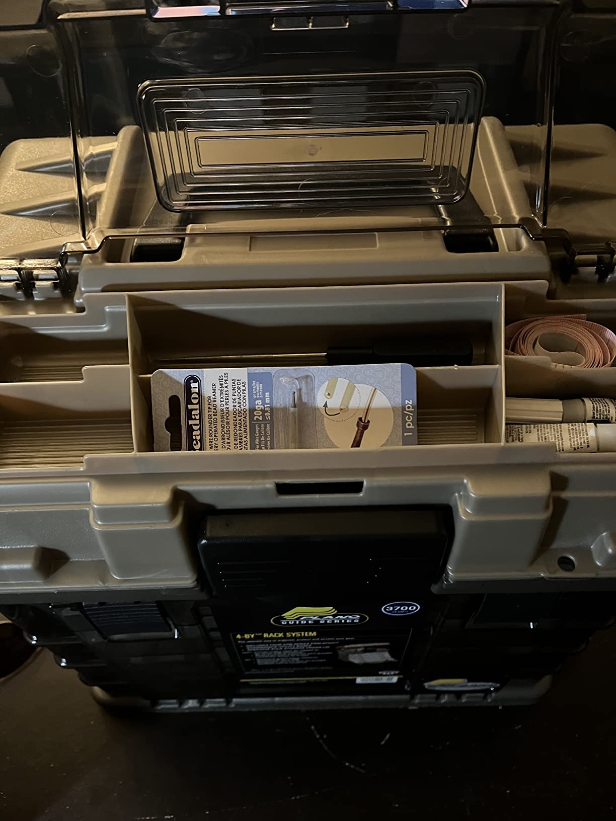 Plano Guide Series StowAway 4-By Rack System Tackle Box, Holds 4 3700 Utility Tackle Boxes, Quick-Access Top Storage with DuraView Lid, Durable Construction, Flexible, Adaptable Fishing Box customer photo 1