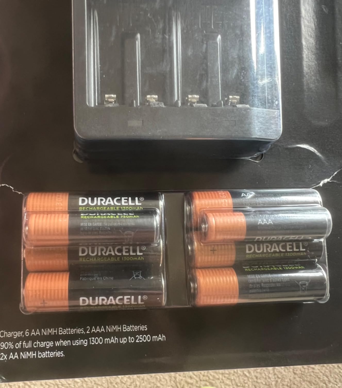 Duracell Ion Speed 1000 Battery Charger for AA and AAA Batteries, Includes 4 Pre-Charged AA Rechargeable Batteries, for Household and Business Devices customer photo 1
