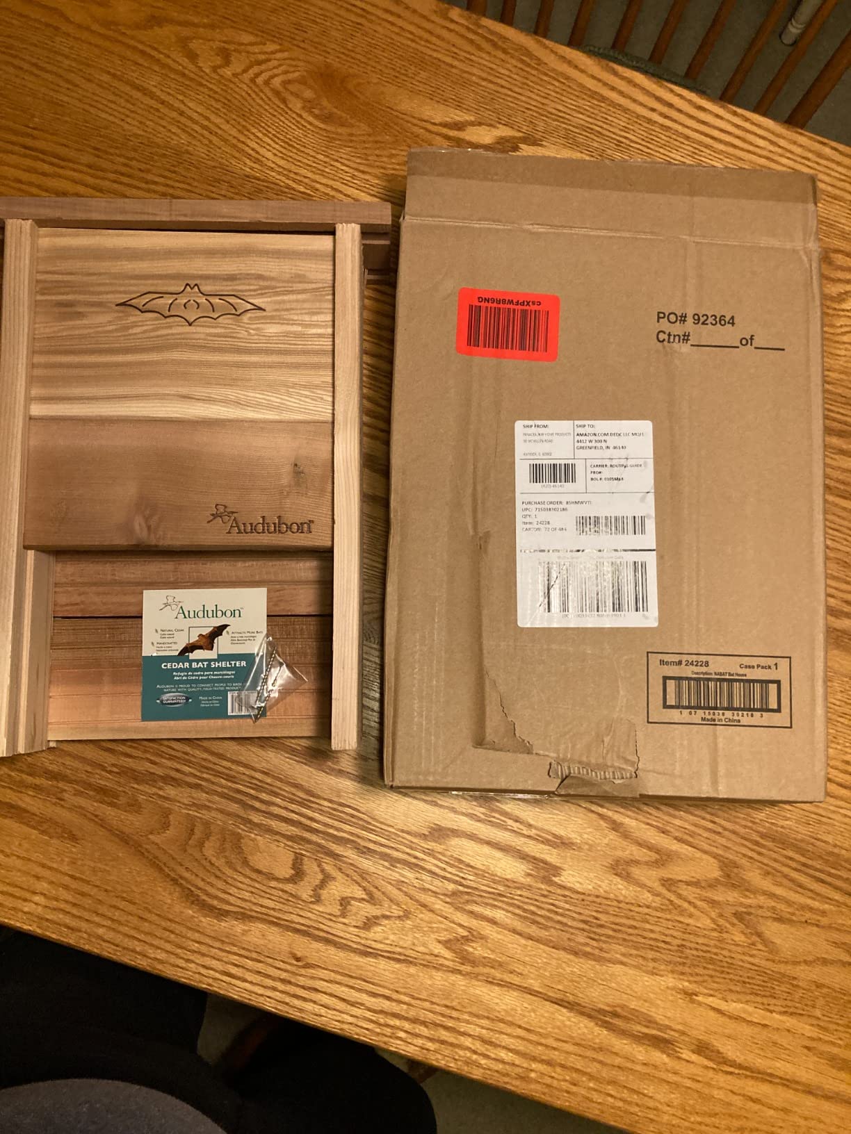 Woodlink Audubon Bat Shelter Model NABAT Light Brown, 12'' x 4.25'' x 17.5'' box customer photo 1