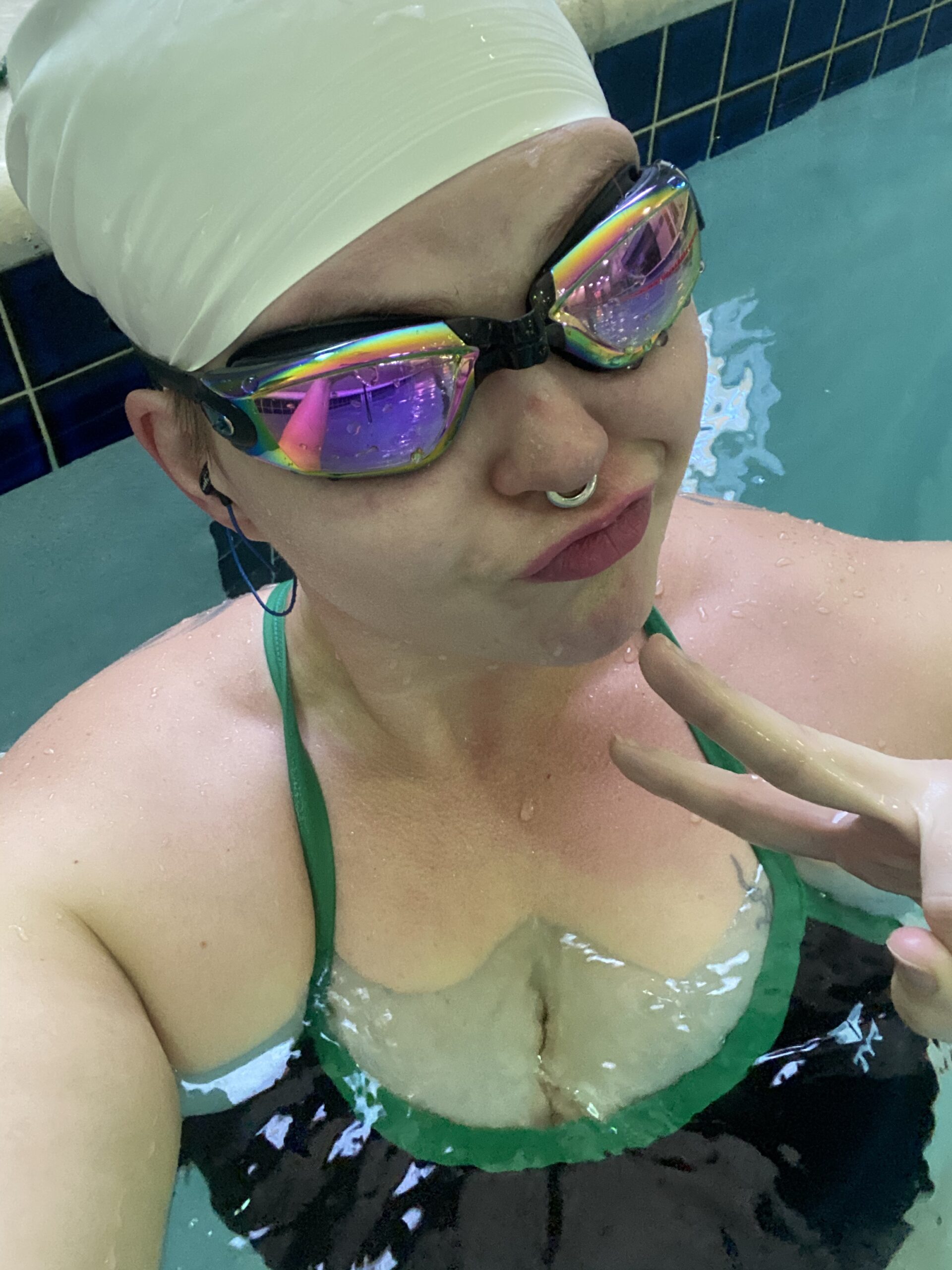 TYR Adult Latex Swim Cap - Pool Training Swimming Headwear customer photo 2