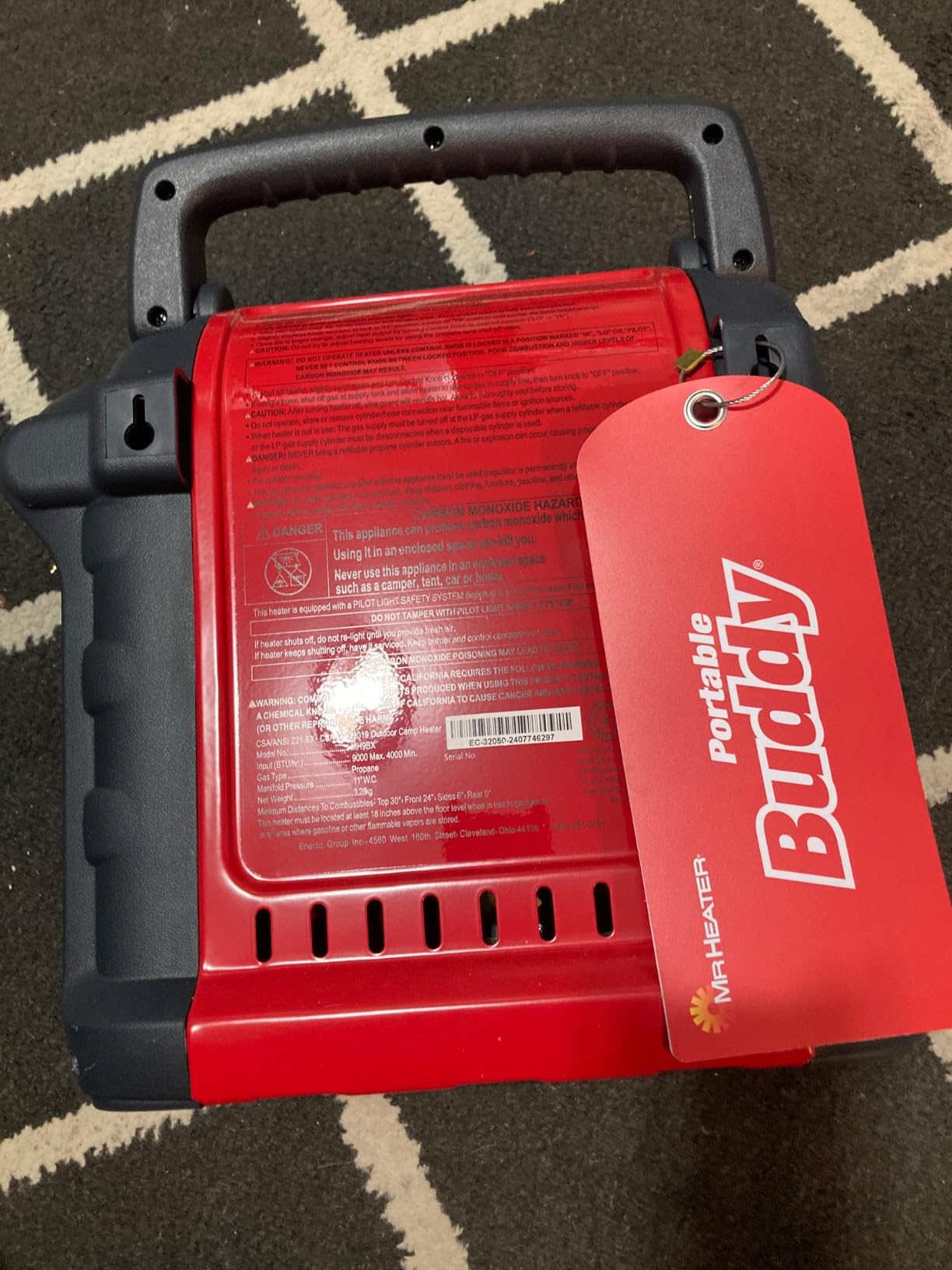 Mr. Heater MH9BX-Massachusetts/Canada approved portable Propane Heater customer photo 2