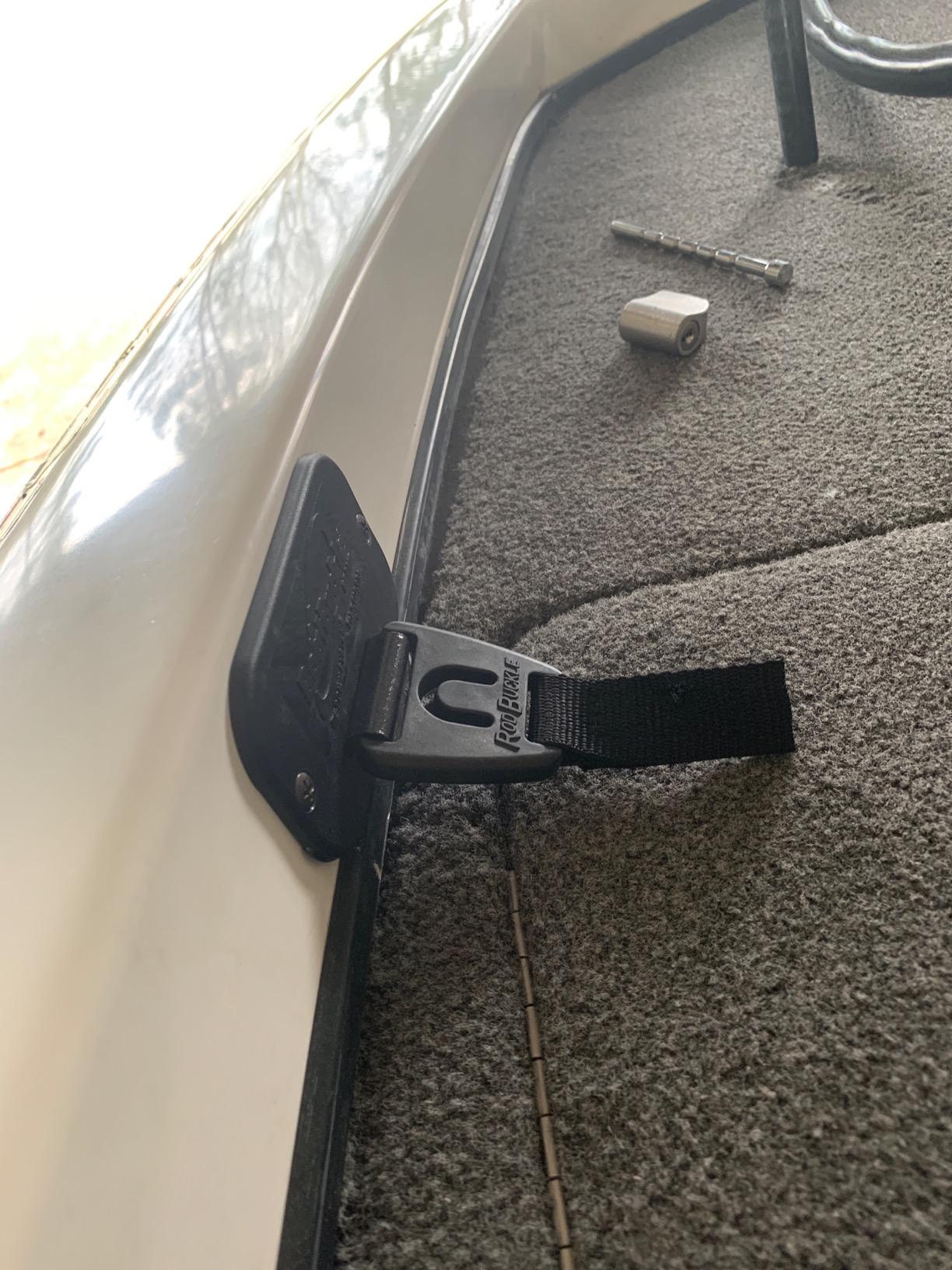 BoatBuckle 24-Inch Self-Retracting Fishing Rod Holder for Boat | Retractable Tie Down Rod Straps for Boat Deck Mount/Gunwale/Bass Boats F14200 customer photo 2