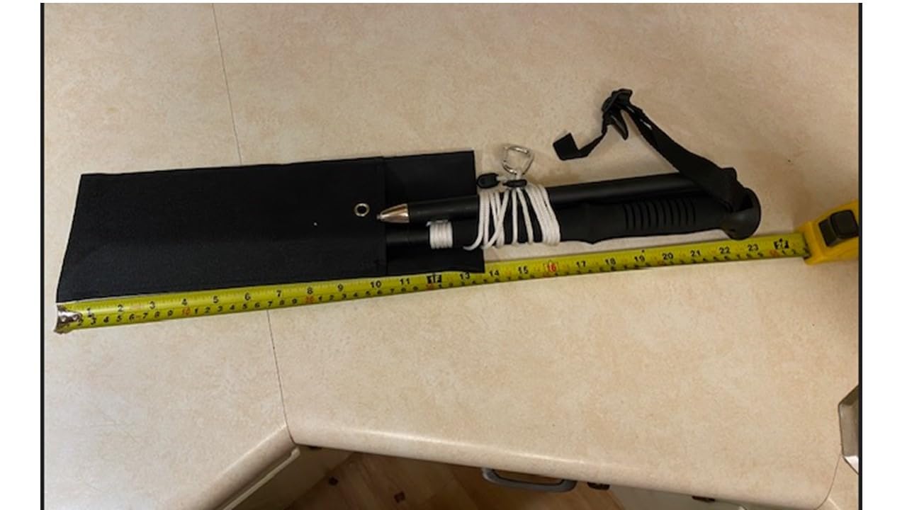 Hammers Collapsible Wading Staff Fishing Stick, Black customer photo 2