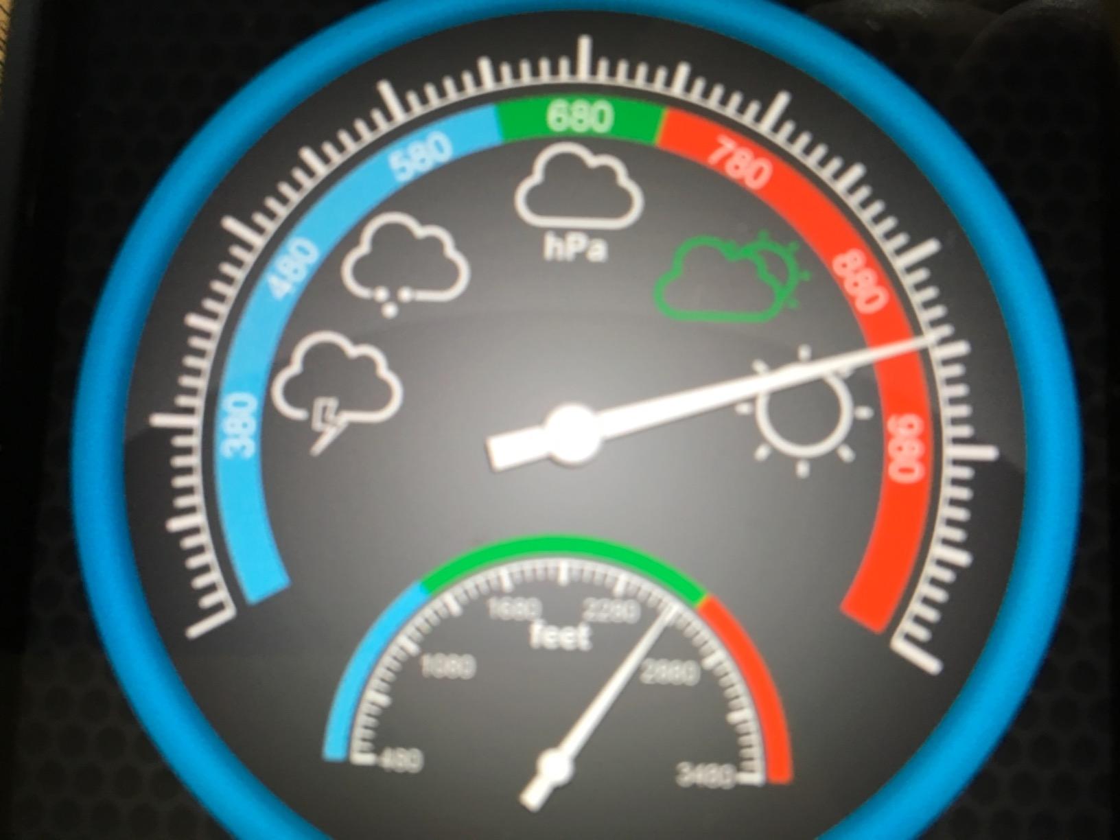 Camco TRAC Outdoors Fishing Barometer | Features an Adjustable Pressure Change Indicator with Reference Marker & Color-Coded Dial | Easily Calibrates to Local Barometric Pressure (69200) customer photo 2