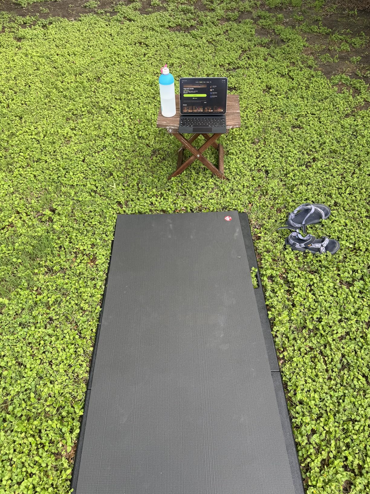 Yoga Mat Support Board - Portable Yoga Platform for Carpet, Grass & Uneven Surfaces - Indoor/Outdoor Stability Base for Yoga, Pilates & Barre - Thick, Durable, Lightweight - 73