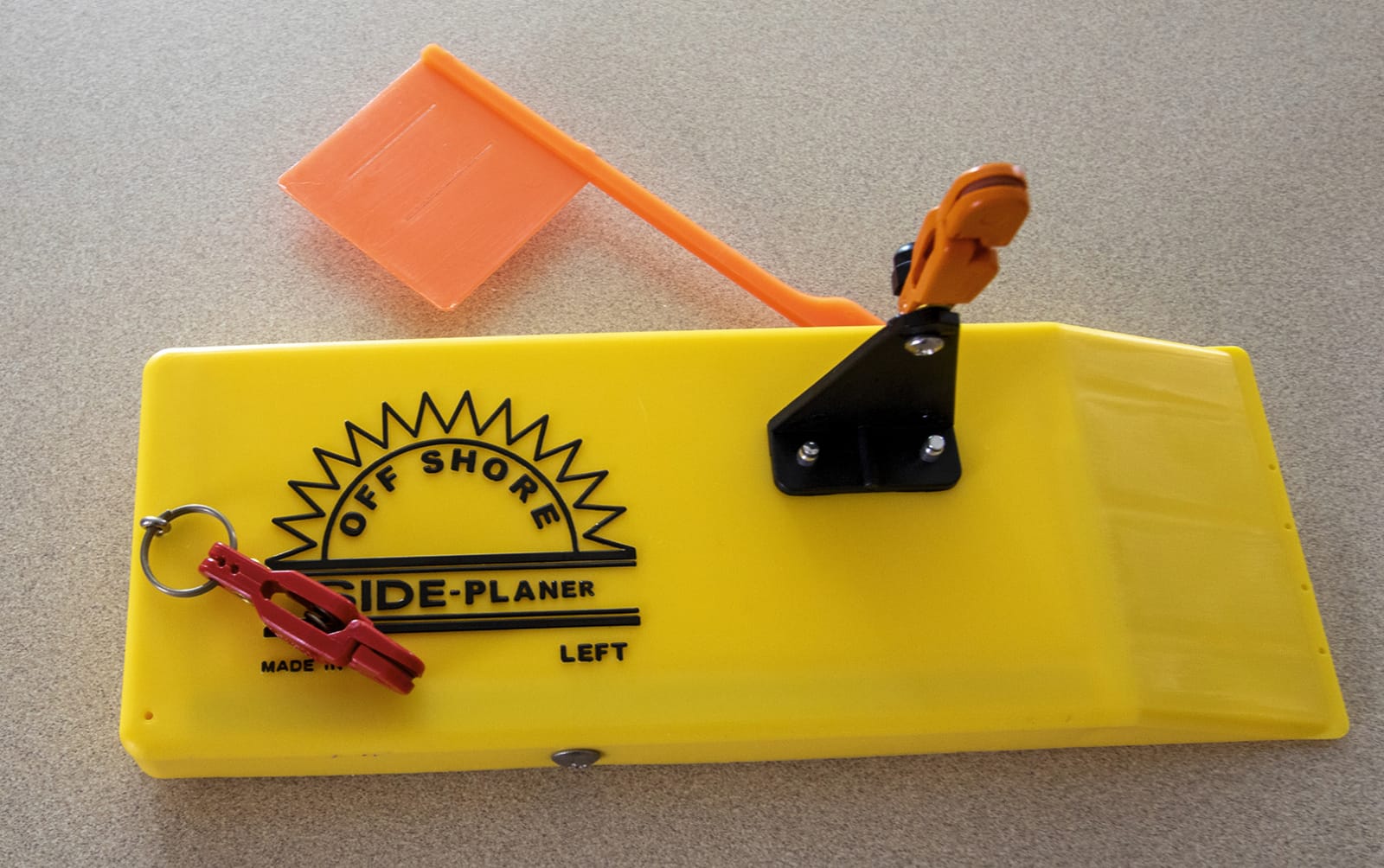 OR12L Left Side Planer with Flag, Yellow, 9-1/2