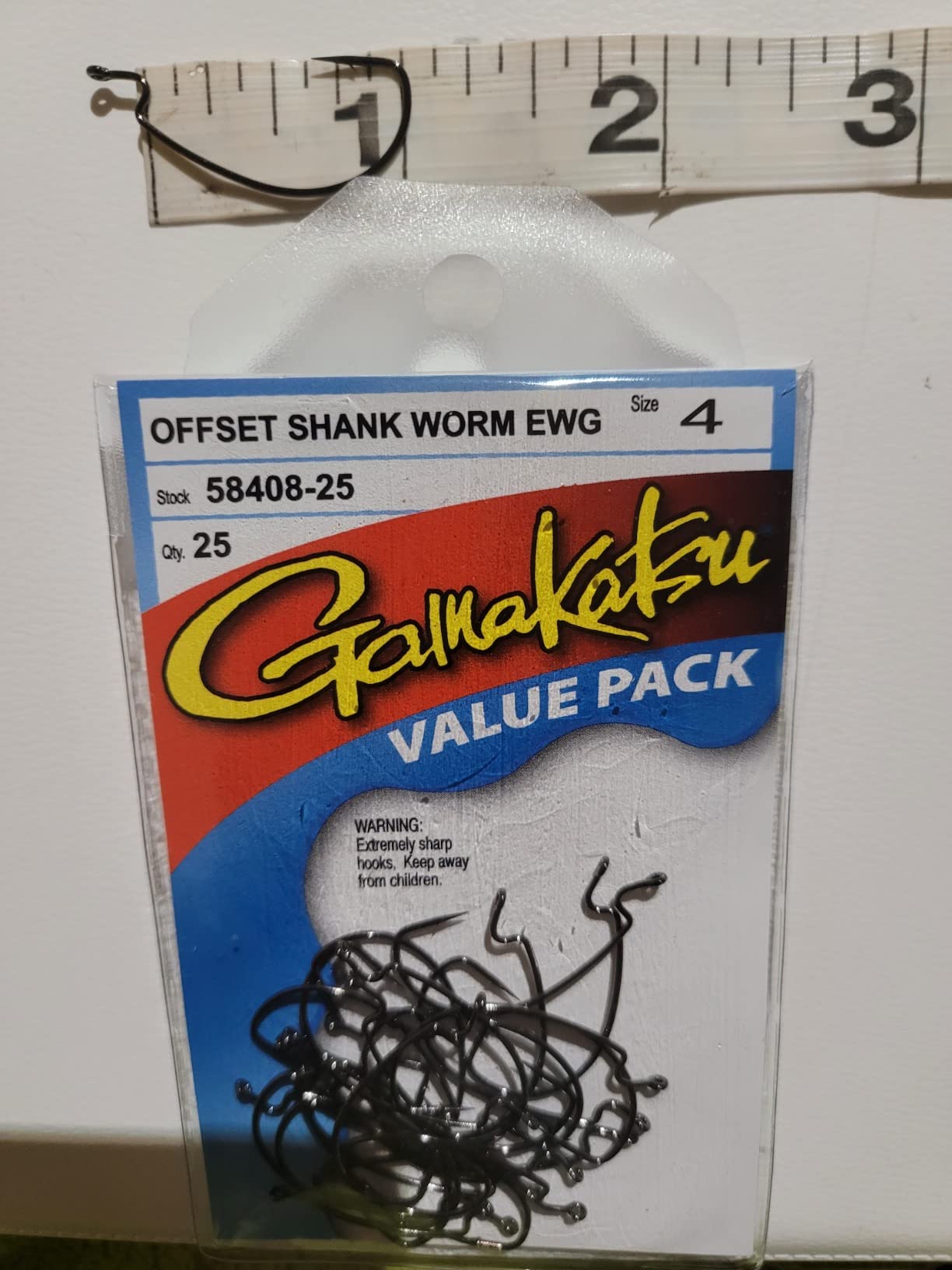 Gamakatsu 25 Pack EWG Offset Worm Hook customer photo 1