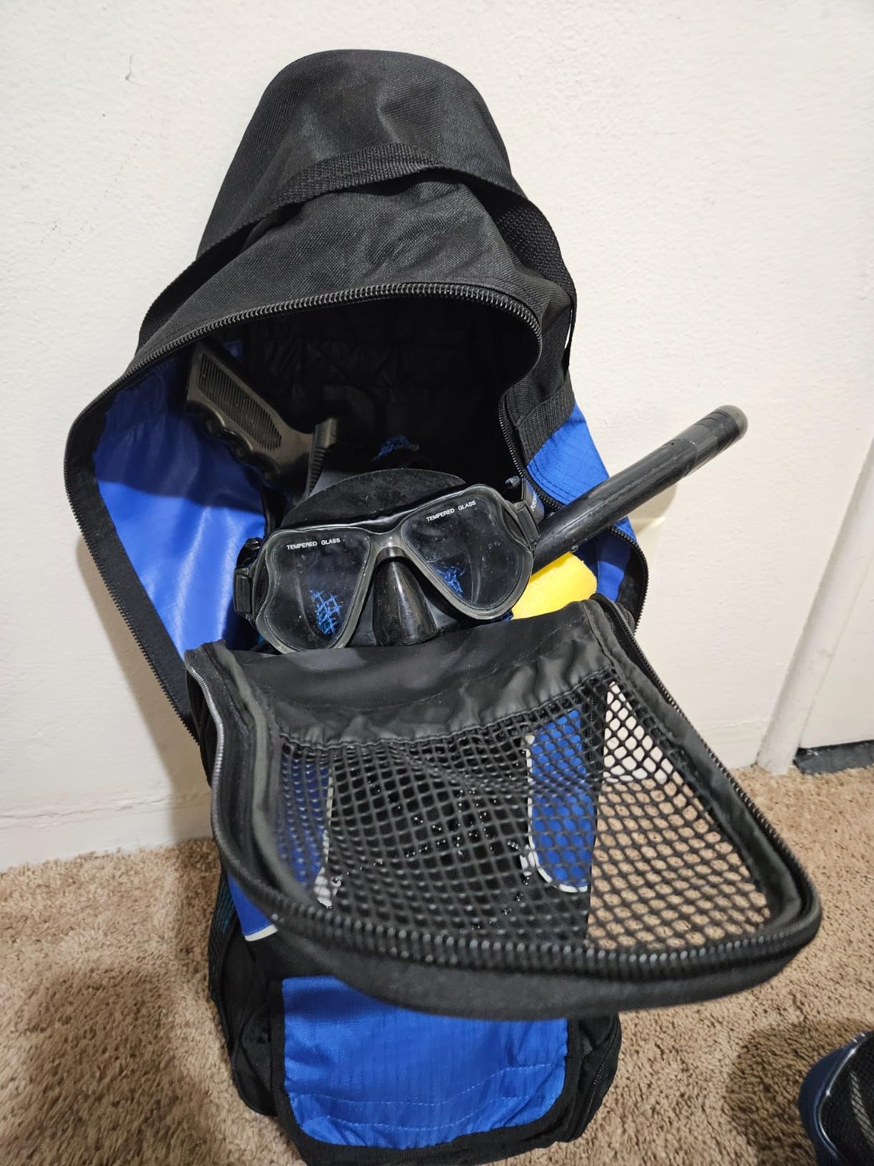 PROMATE Backpack Style Bag For Mask, Snorkel, & Fins Scuba Diving Gear Snorkeling Surfing Travel Overnight Back Pack Bag customer photo 1