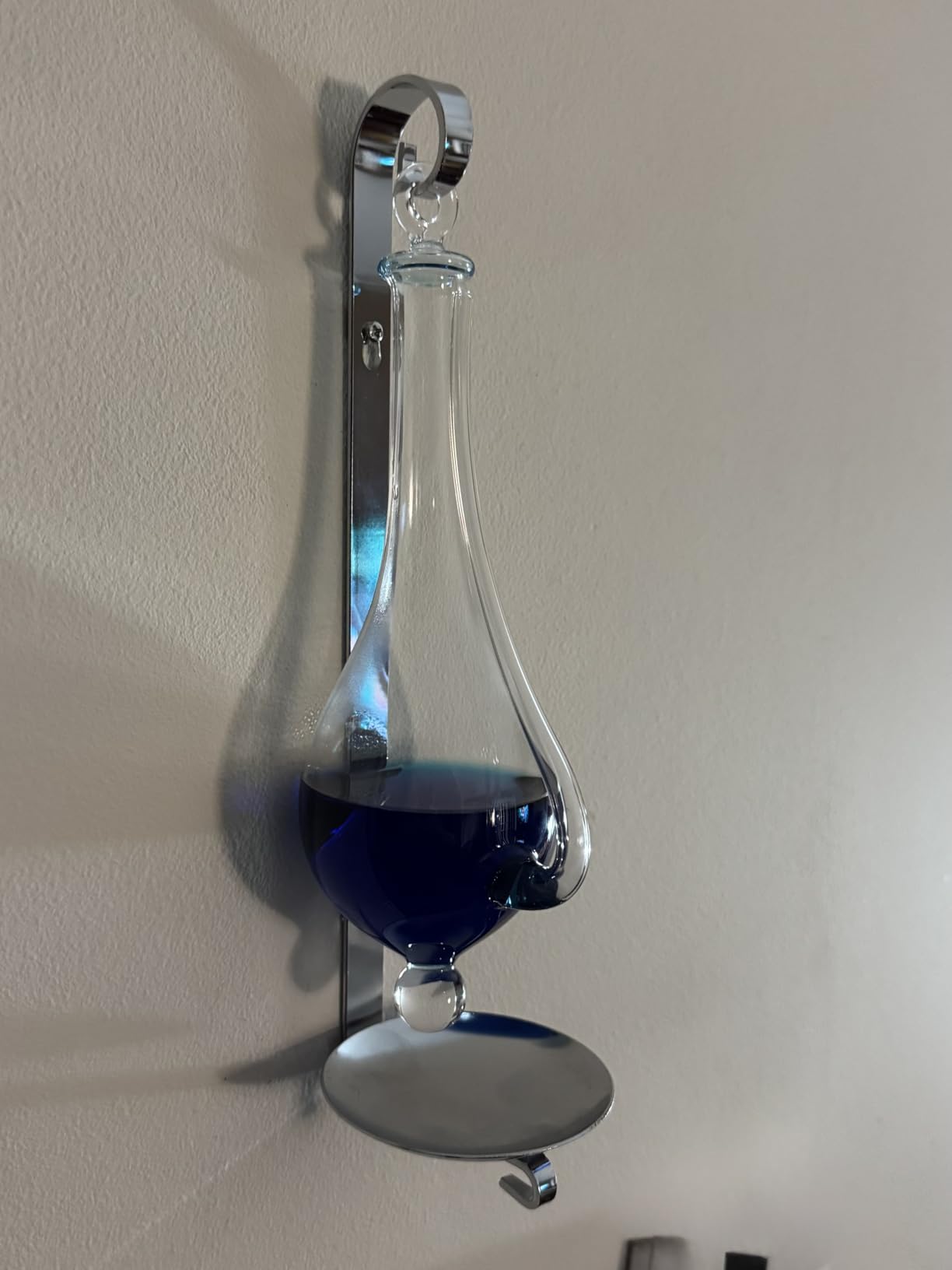 Ambient Weather B1025C Antique Storm Glass Wall Mount Liquid Barometer | With Drip Cup customer photo 1