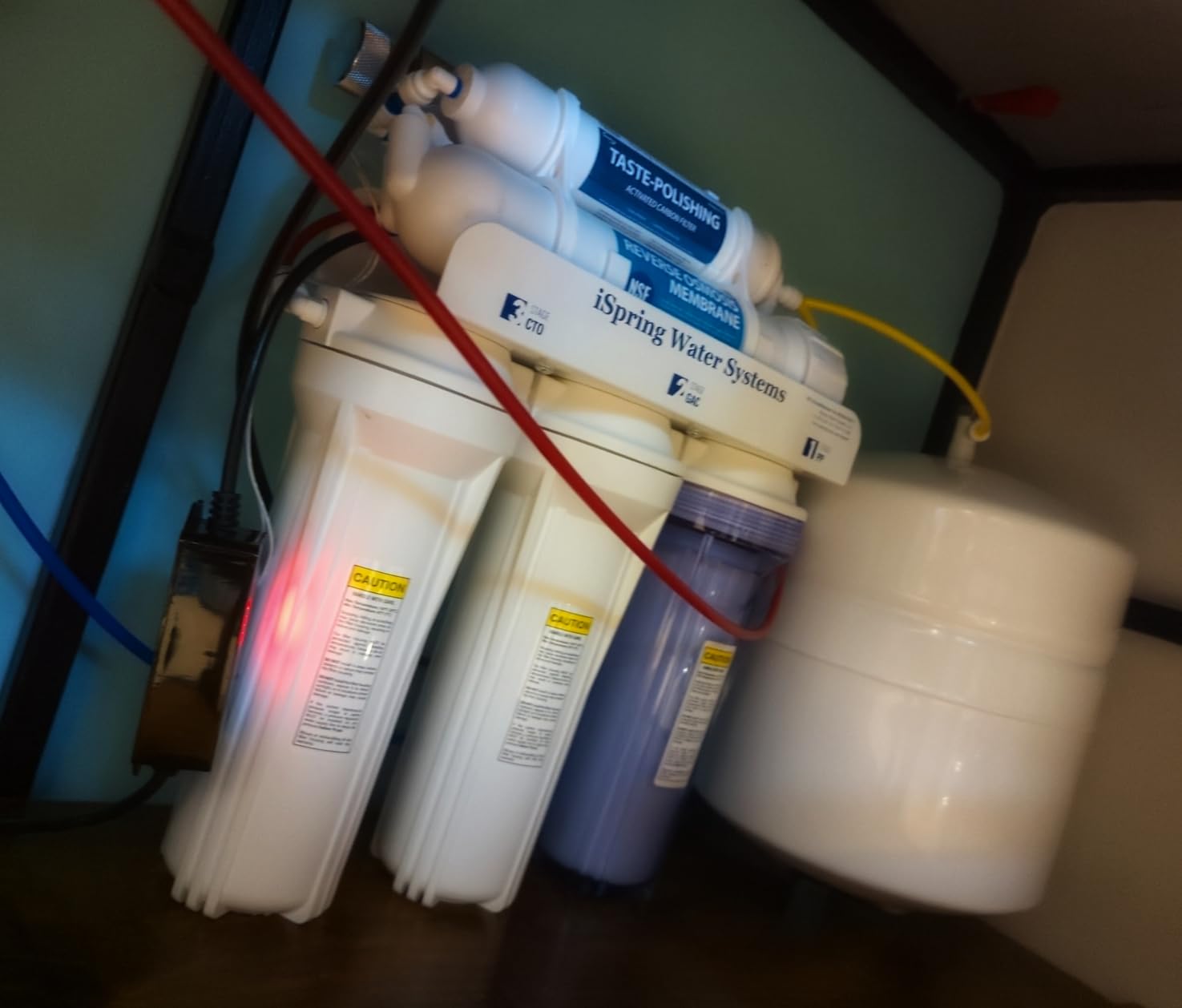 iSpring RCC7AK-UVBN, NSF Certified, 7-Stage Under Sink Reverse Osmosis Water Filtration System with Alkaline Remineralization and UV Filter, Patented Top-Mounted Faucet Design for Easy Installation customer photo 2