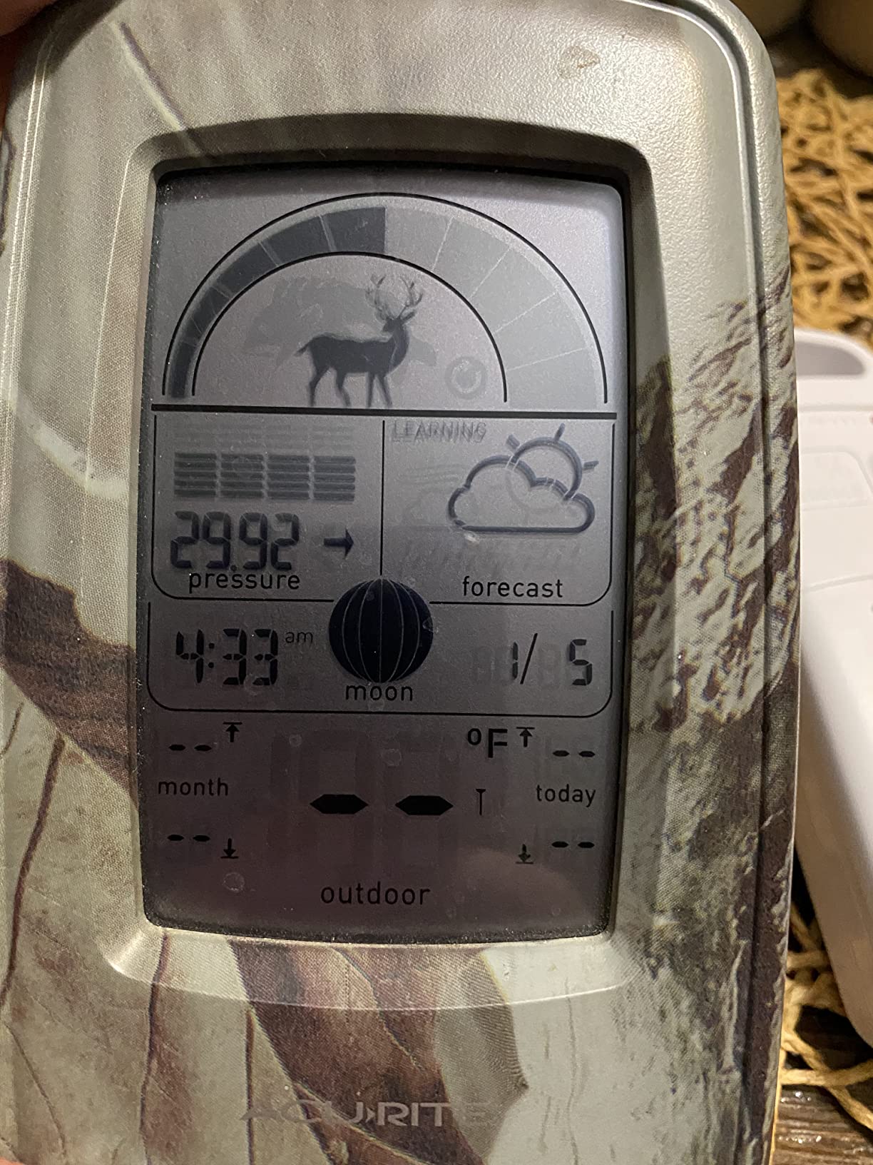 AcuRite 00250 My Backyard Weather Sportsman Forecaster Multicolor, 1.575