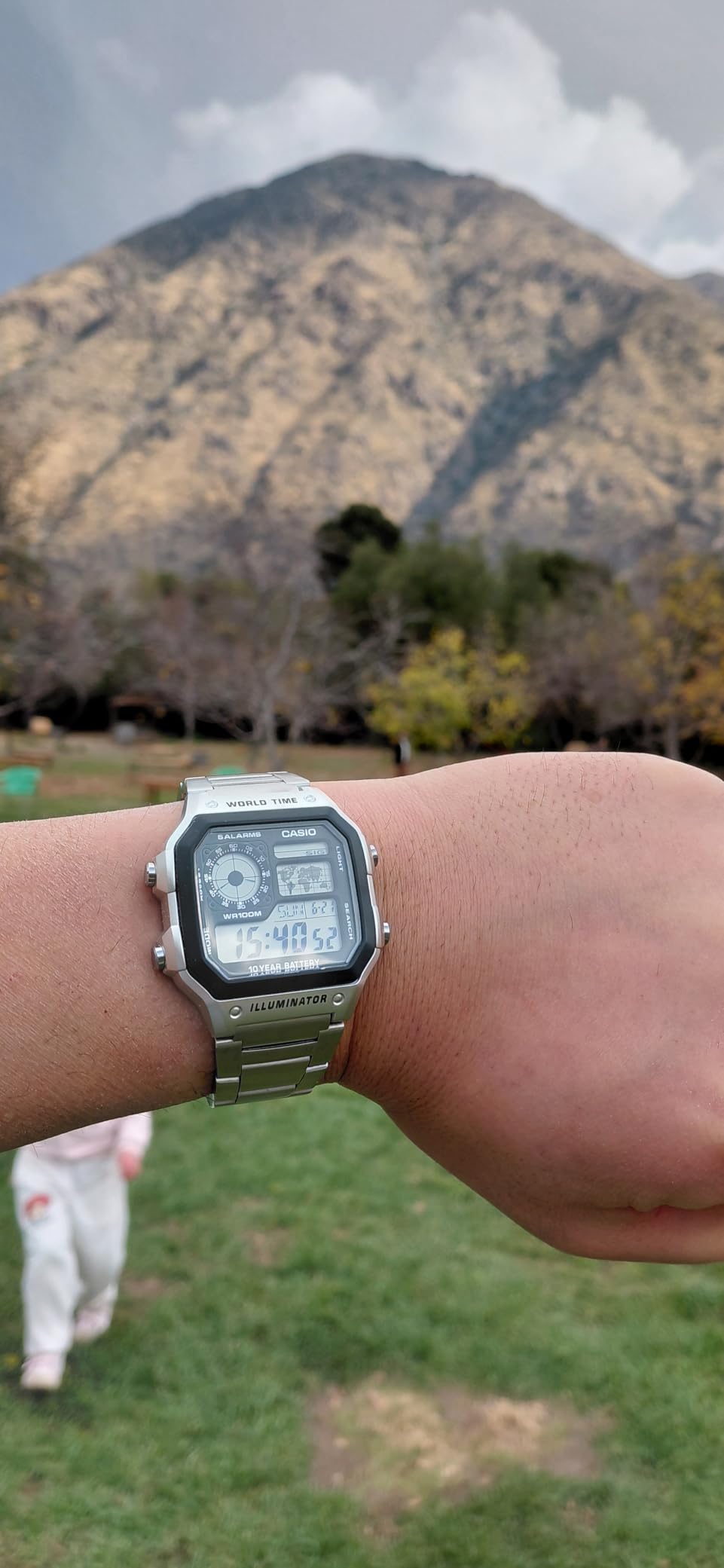 Casio AE1200WH Series Men's Digital Watch, 100M WR, Multi Alarms, 100 SEC Stopwatch, World Time, 10 Year Battery customer photo 2