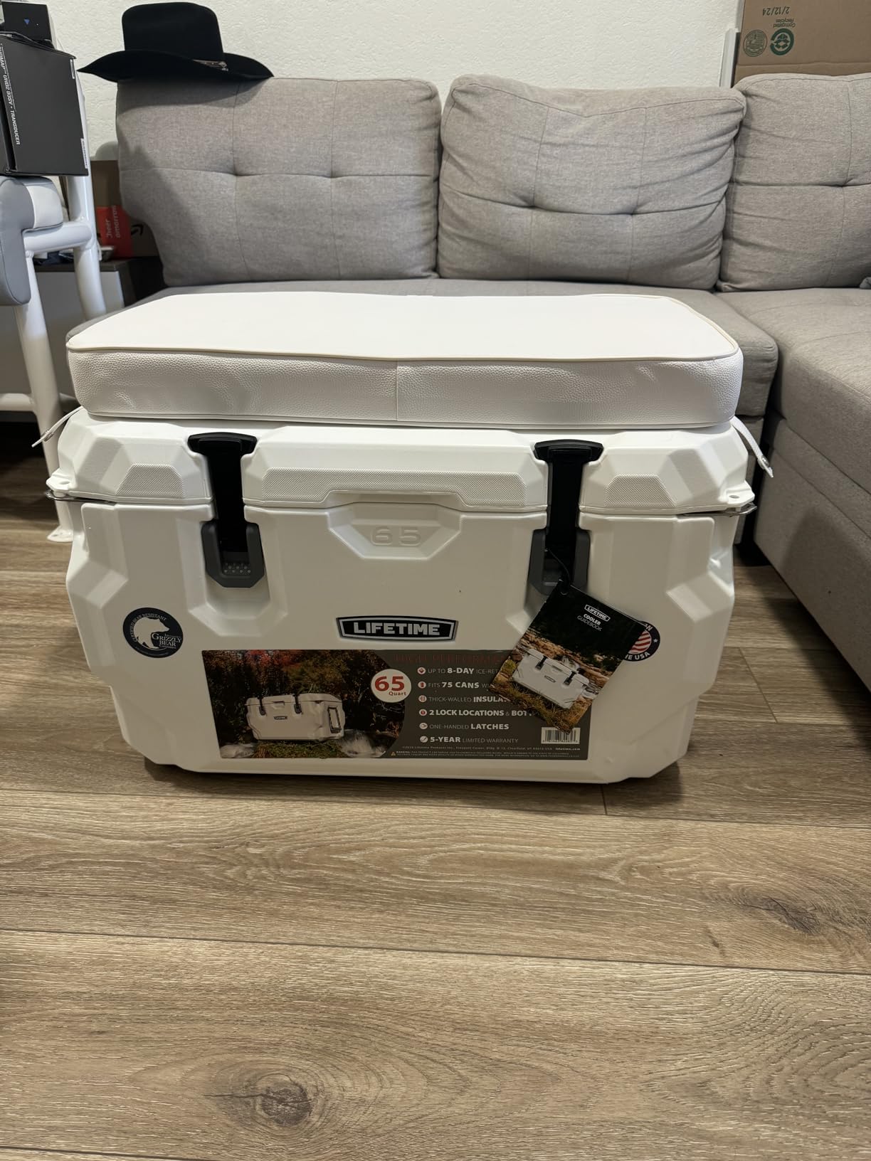 Seachoice Quart Cooler Cushion with UV-Resistant Marine Grade Vinyl and Snap Straps customer photo 2