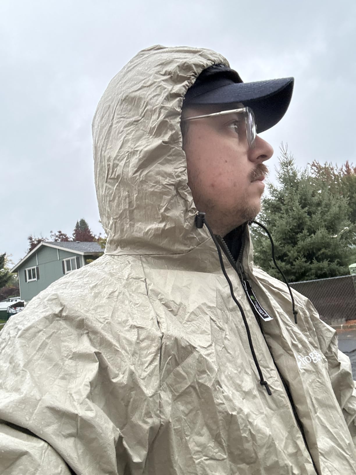 Men's Ultra-lite2 2-Layer Waterproof Breathable Rain Jacket | Sealed seams, adjustable hood, storm flap, zippered chest pocket customer photo 1