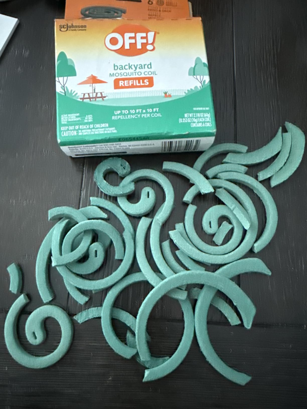 Off! Backyard Mosquito Repellent Coil Refills, Country Fresh Scent, 6 Count | Great For Outdoor Patio Use, Mosquito Repellent Provides Up To 4 hours of Protection customer photo 2
