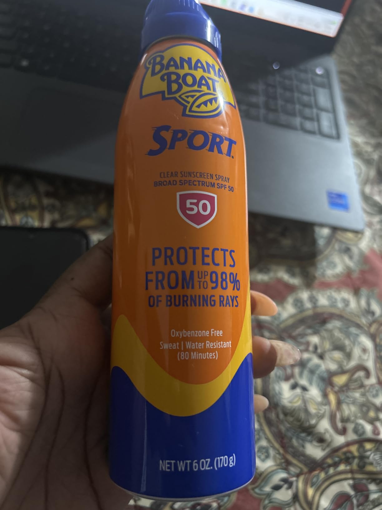 Banana Boat Sport SPF 50 Sunscreen Spray, Family Size, 9.5 oz customer photo 1