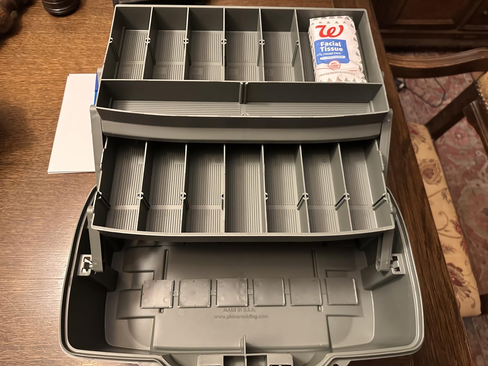Plano 2-Tray Tackle Box with Dual Top Access, Blue Metallic/Off White, Premium Tackle Storage, 620206, One Size customer photo 2