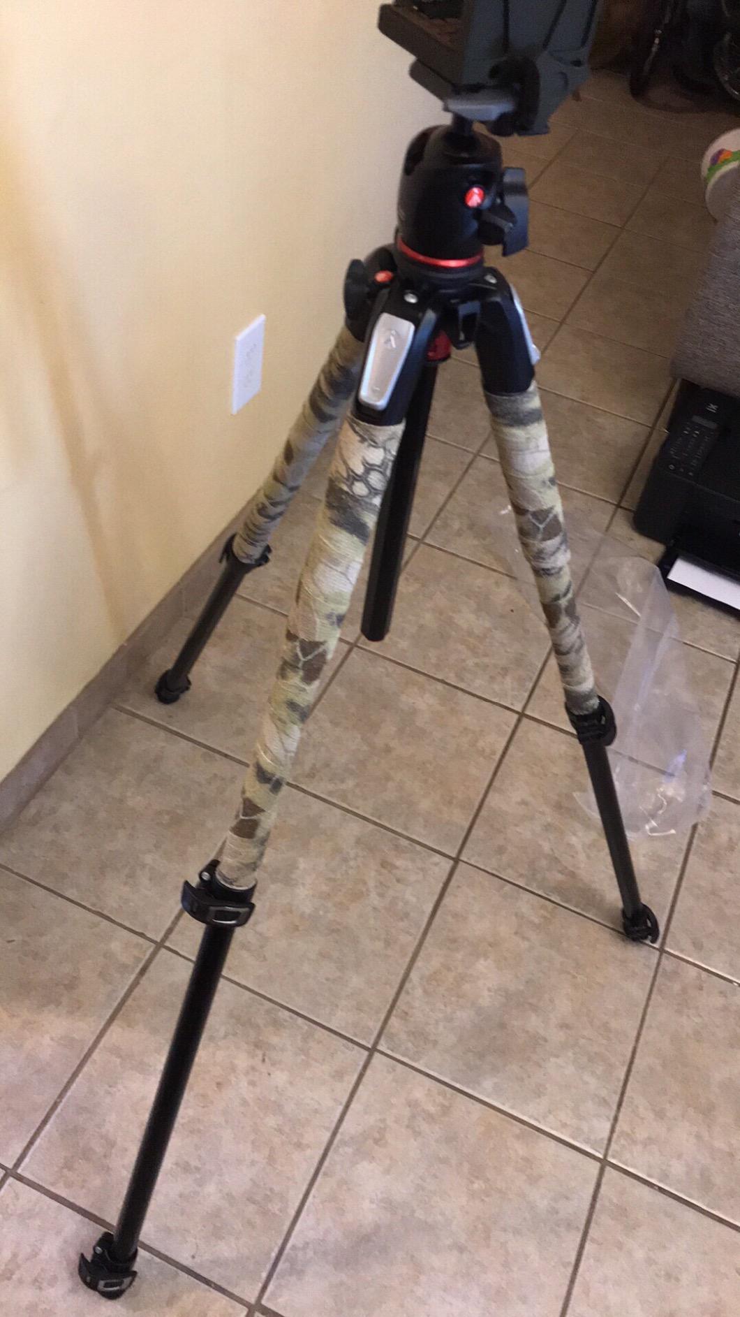 GEAR AID Camo Form Self-Cling and Reusable Fabric Camouflage Wrap, Adds Grip and Shield Hands from Hot or Cold Surfaces to Protect You and Your Equipment, Kryptek Highlander, 2