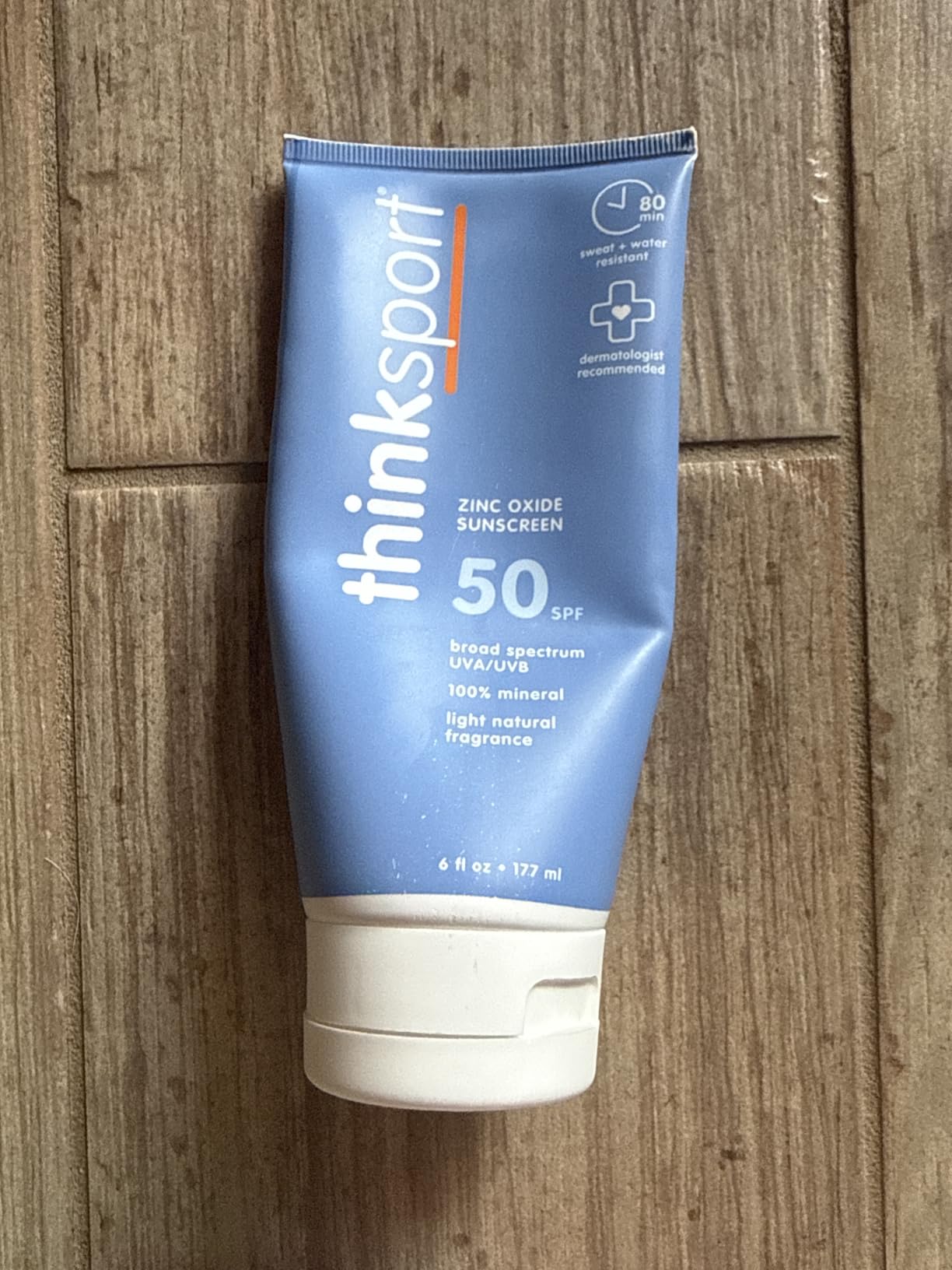 Thinksport Mineral Sunscreen SPF 50+ Zinc Oxide, Water Resistant, 6 Fl Oz customer photo 2