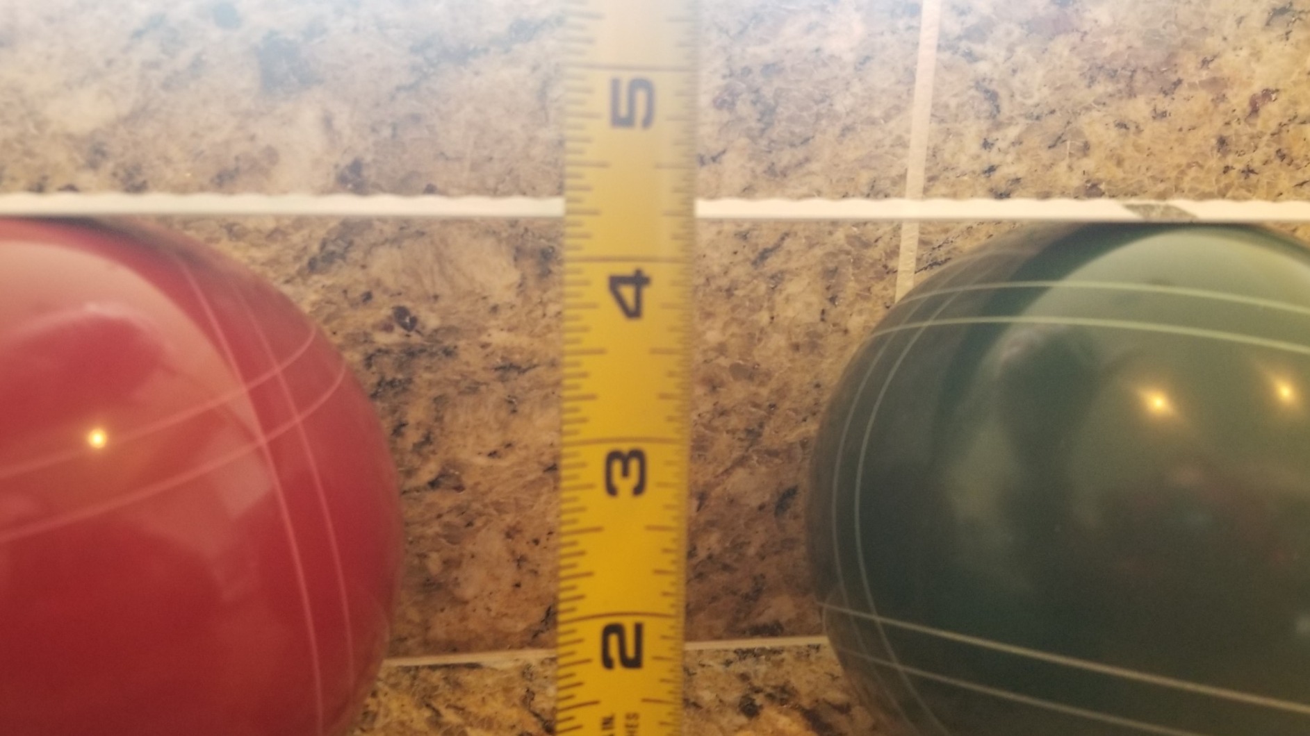 St Pierre Sports Professional Bocce Set, Green/Maroon, 107mm customer photo 2