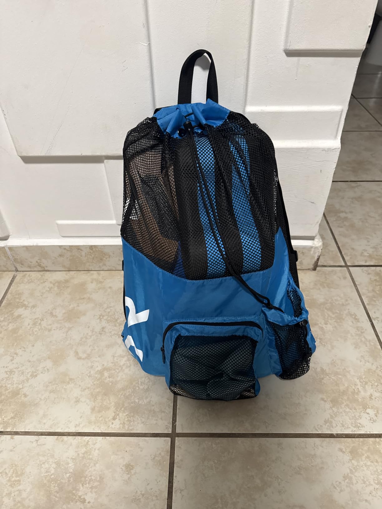 TYR Big Mesh Mummy Backpack, Fluorescent Orange | 40L Capacity | Mesh Drainage | Side Zip Pocket | Barrel-Lock Closure customer photo 2