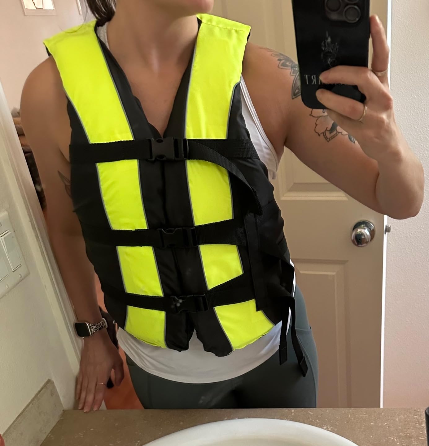 Hardcore Life Jacket Paddle Vest; Coast Guard Approved Type III PFD Life Vest Flotation Device; Jet ski, Wakeboard, Kayak; Ideal Extra Life Jacket for Your Pontoon Boat customer photo 2