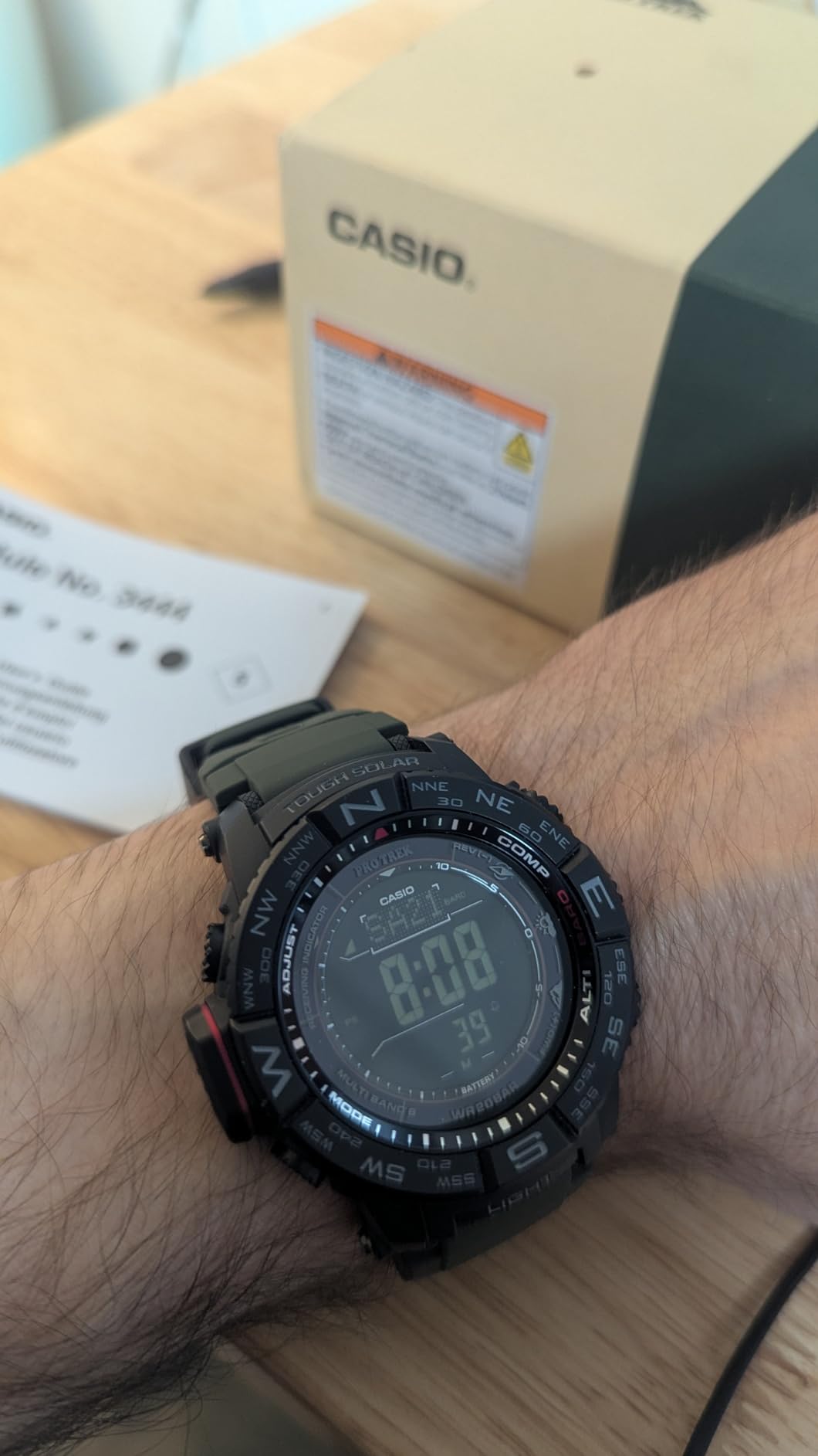 Casio Pro Trek PRW3500 Series, Tough Solar, Triple Sensor Digital Watch customer photo 1