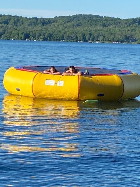 Island Hopper 17' Bounce N Splash Padded Water Bouncer - Durable Inflatable Trampoline customer photo 1