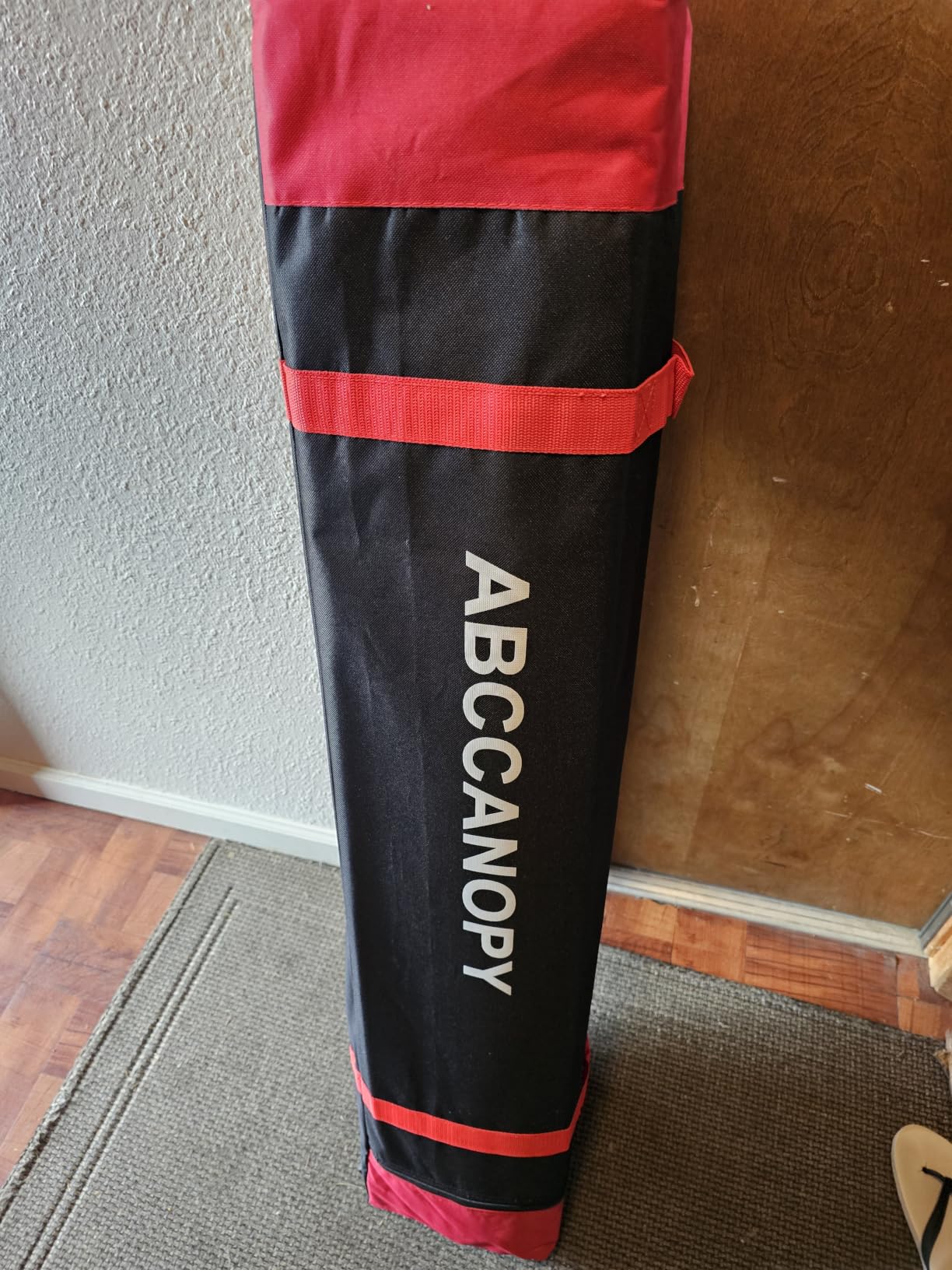 ABCCANOPY Pop Up Canopy - Outdoor Patio Portable Canopy Tent Heavy Duty for Backyard and Deck with 4 Sandbags (Black, 10x10) - Easy Setup, Portable Wheeled Carry Bag, UV50+, Sand Bags, Stakes & Guy Lines Included; For Beach, Market, Backyard customer photo 1
