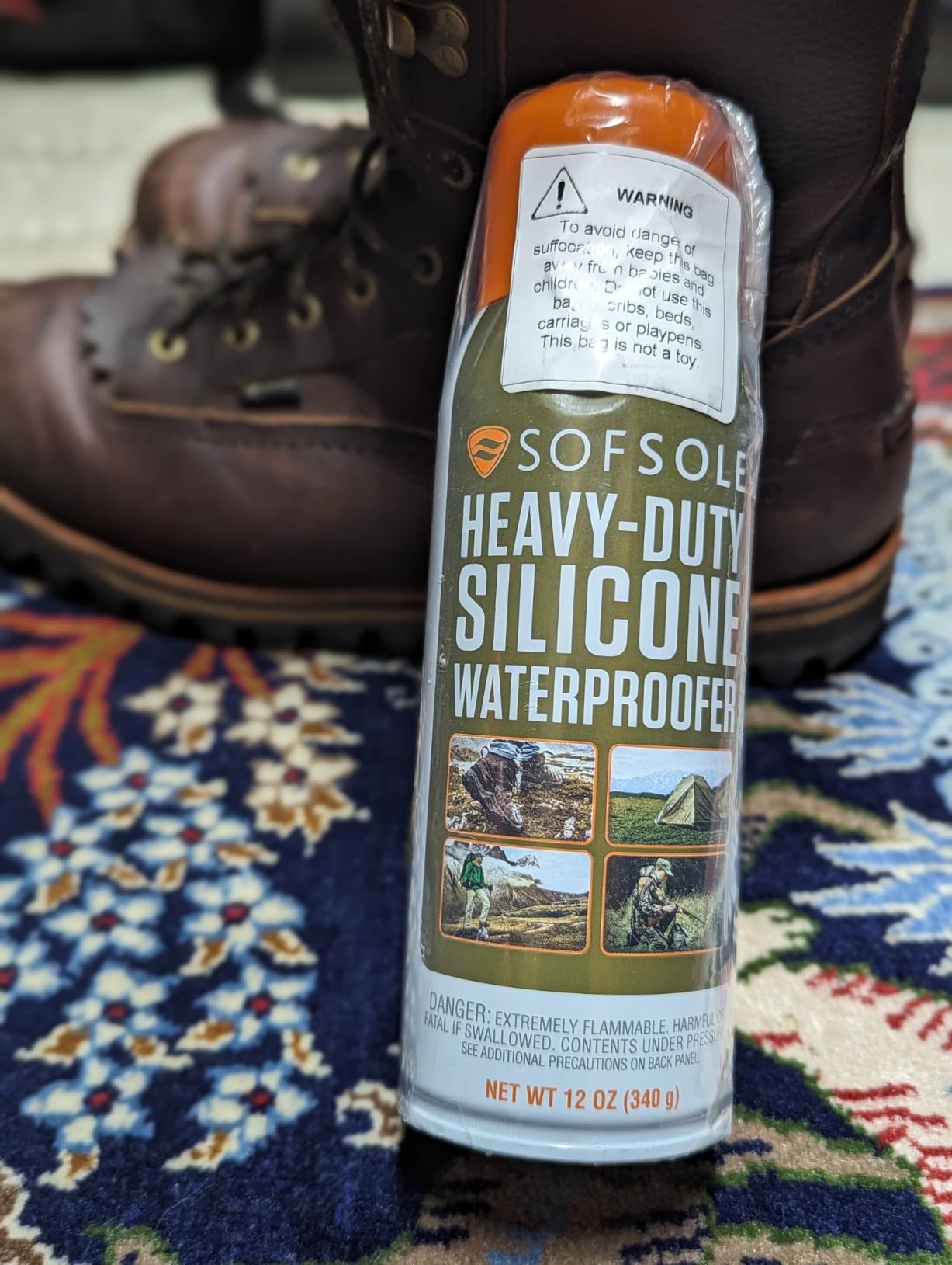 Sof Sole Silicone Waterproofer Spray for Boots,Tents and Outdoor Gear 12-ounce customer photo 1