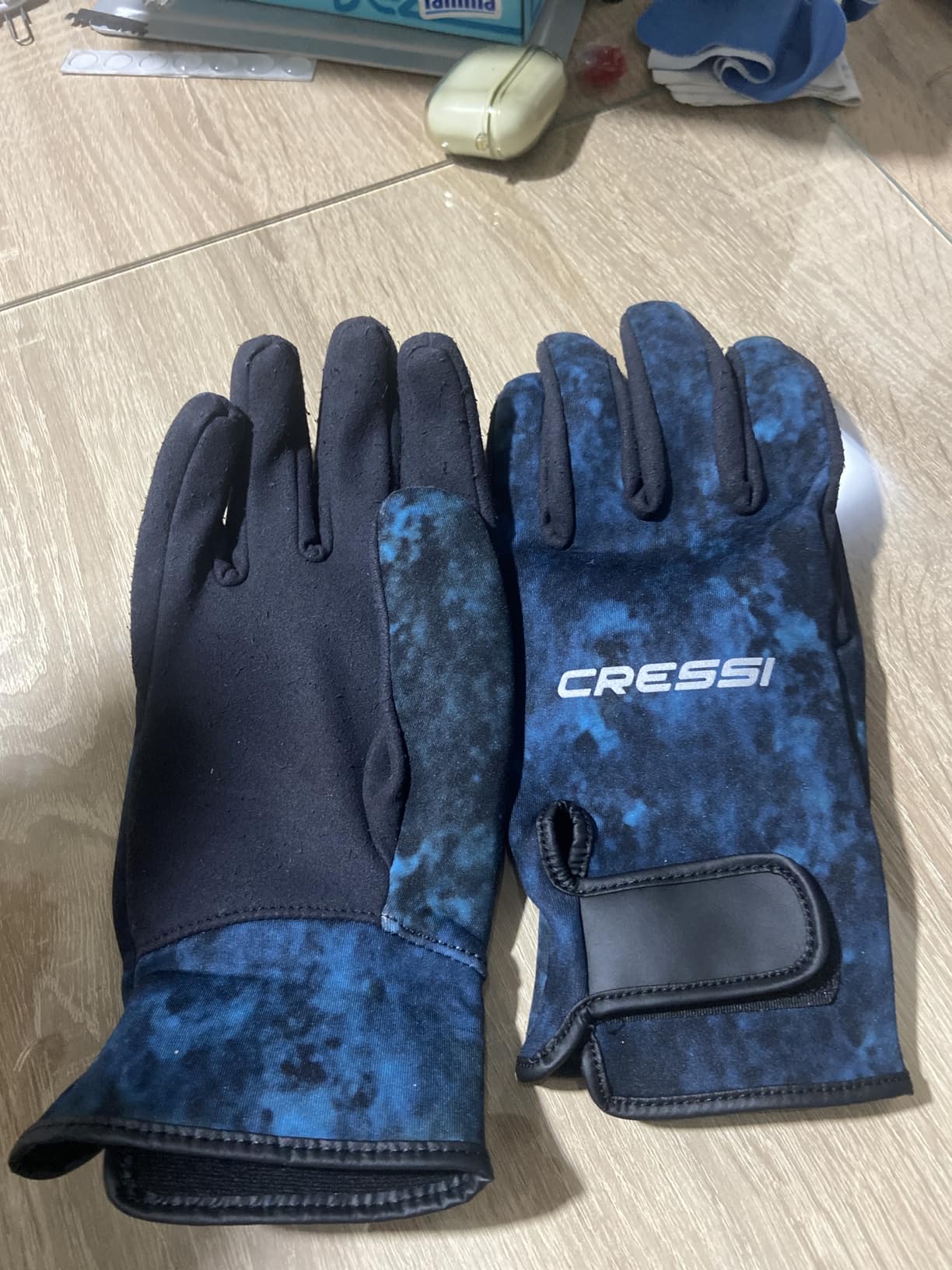 Cressi Camouflage Patterned Spearfishing Gloves Made of Elastic Neoprene customer photo 2