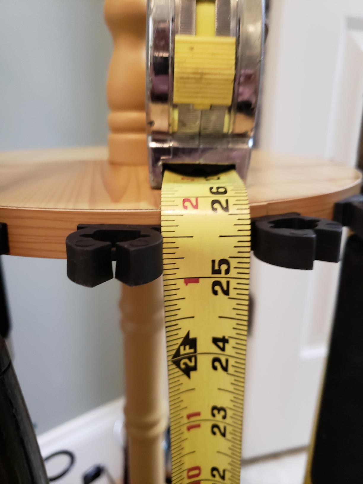 Rush Creek Creations 16-Rod Round Fishing Rod Holder for Garage, Tackle Box | 360 Access Fishing Pole Holder for Rods, Reels, Gear, Accessories, And Tackle Box, Securely Holds 16 Rods, Light Wood Grain customer photo 2