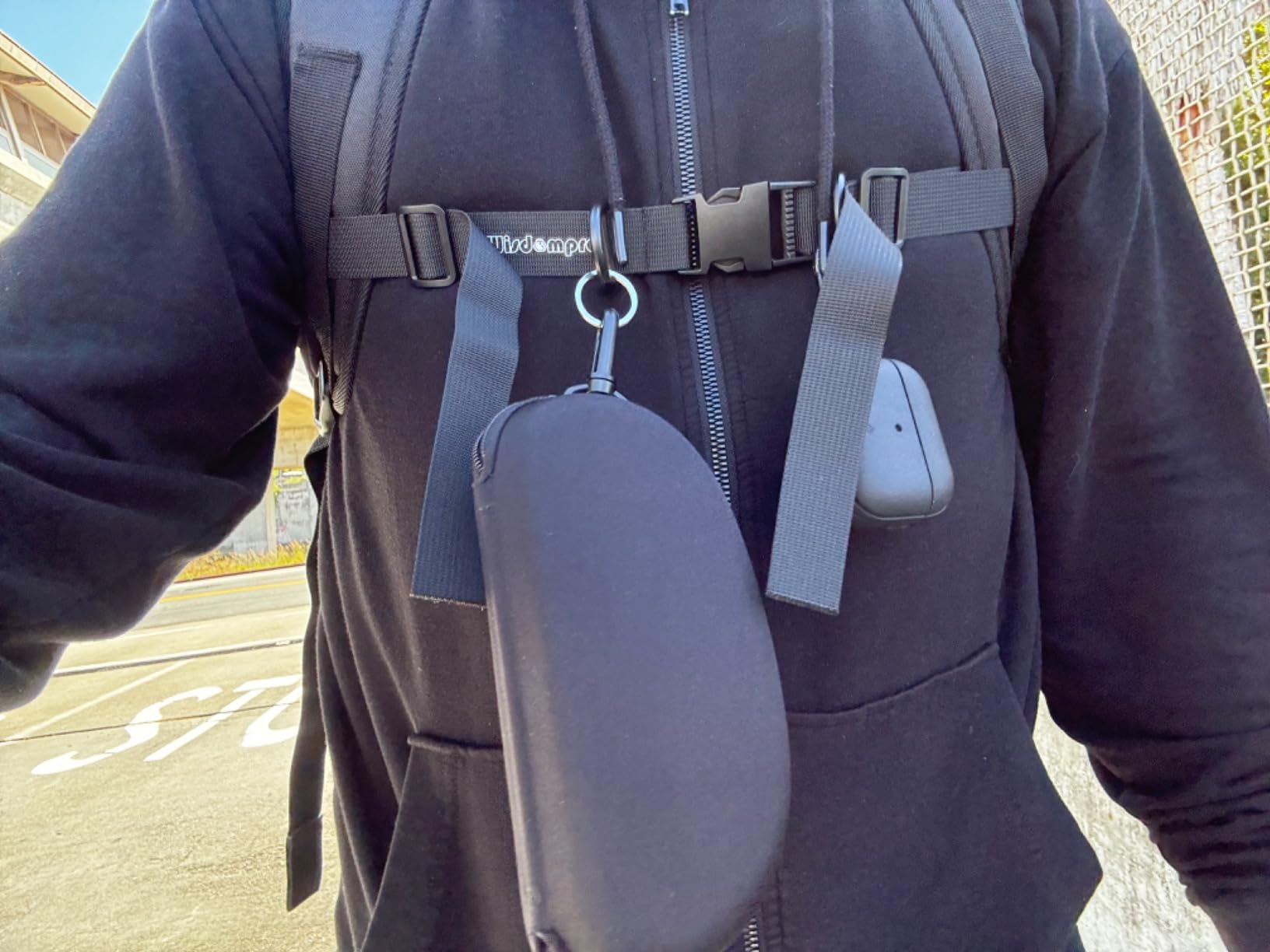 Wisdompro Backpack Chest Strap, Heavy Duty Backpack Sternum Strap Add on | Adjustable Nylon Chest Belt Replacement with Quick Release Buckle, for Travel, Hiking, Camping and Jogging - with Slide Locks customer photo 1