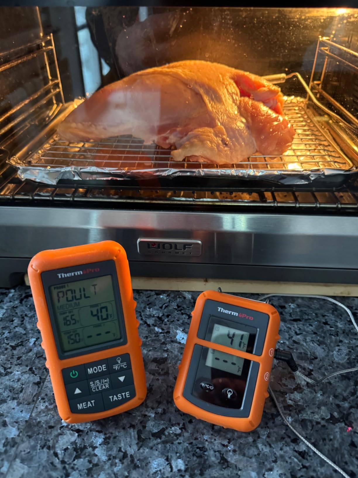 TempPro TempSync 500FT Wireless Meat Thermometer for Grilling and Smoking | RF Technology, 2 Probes, Alarms, Large Backlit LCD Display, Smoker BBQ Kitchen Food Thermometer for Meat Turkey Cooking Gift customer photo 2