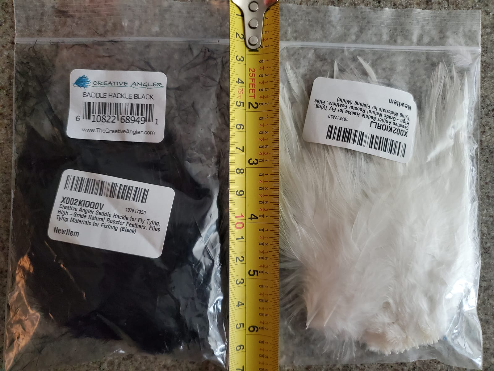 Creative Angler Saddle Hackle Fly Tying Materials - Natural Feathers for Wet Flies, Rooster Feathers, Hair Feathers for Crafts, Fly Tying Kit - Small Feathers Combo Pack of Steelhead Colored Feathers customer photo 1