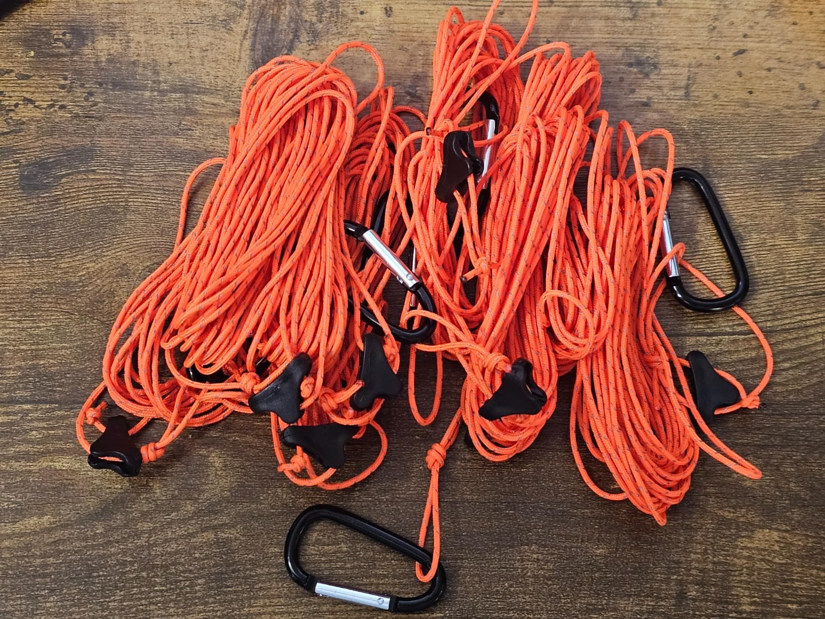 1.8mm Fluorescent Reflective Guyline Tent Rope Camping Cord Paracord, 65 Feet customer photo 1